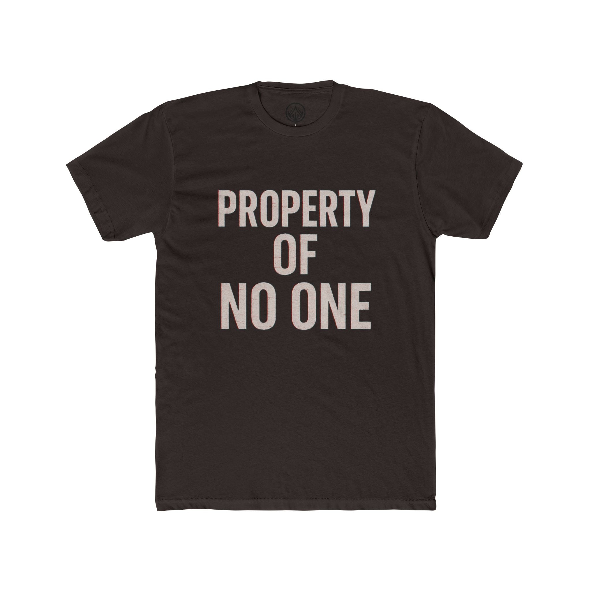 Unisex Cotton Crew Tee - Property of No One, Casual Wear, Graphic Tee, Everyday T-Shirt, Unique Gift, Unisex Fashion