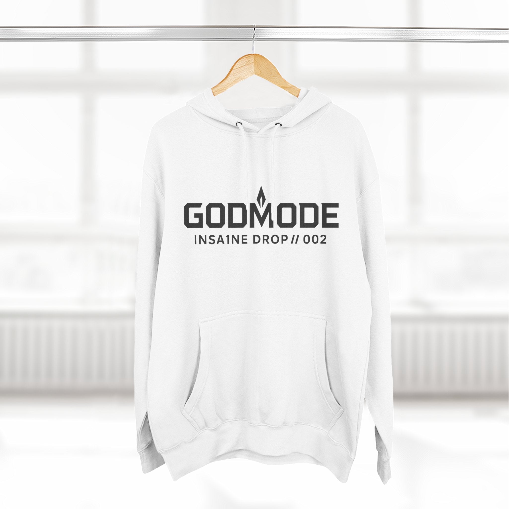 Three-Panel Fleece Hoodie