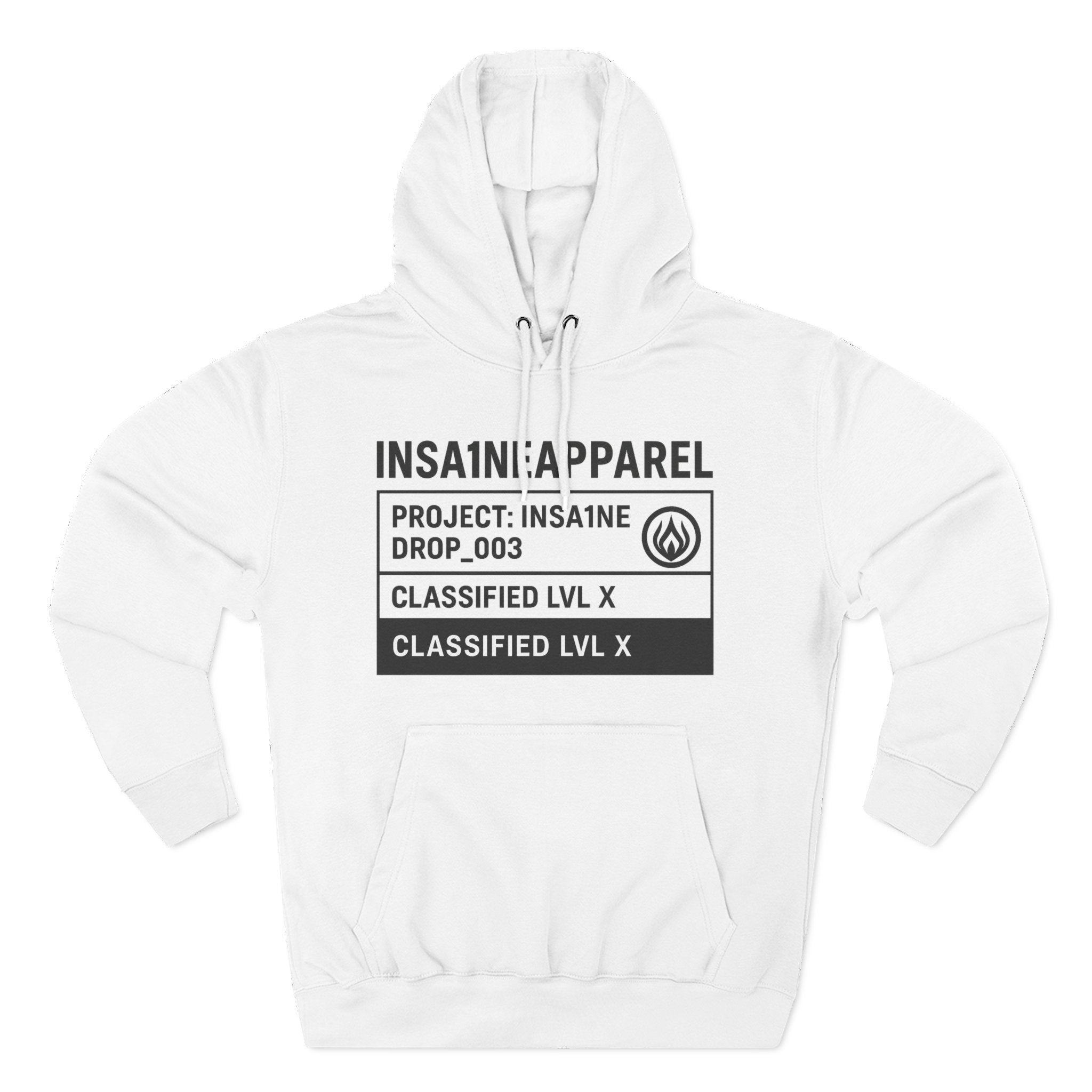 Three-Panel Fleece Hoodie