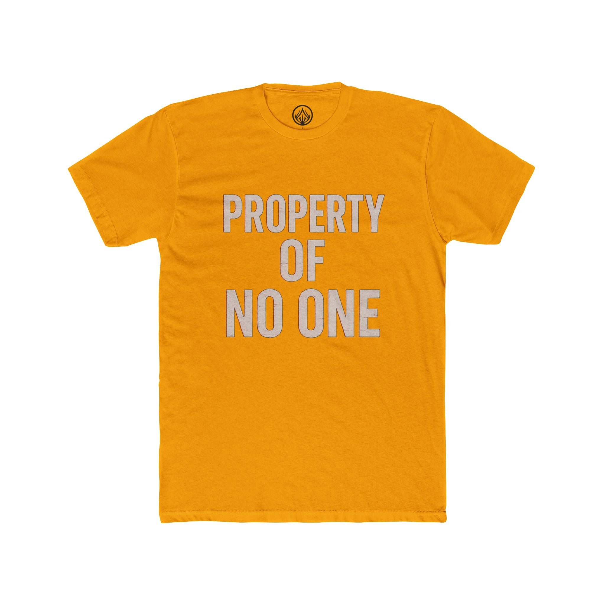 Unisex Cotton Crew Tee - Property of No One, Casual Wear, Graphic Tee, Everyday T-Shirt, Unique Gift, Unisex Fashion