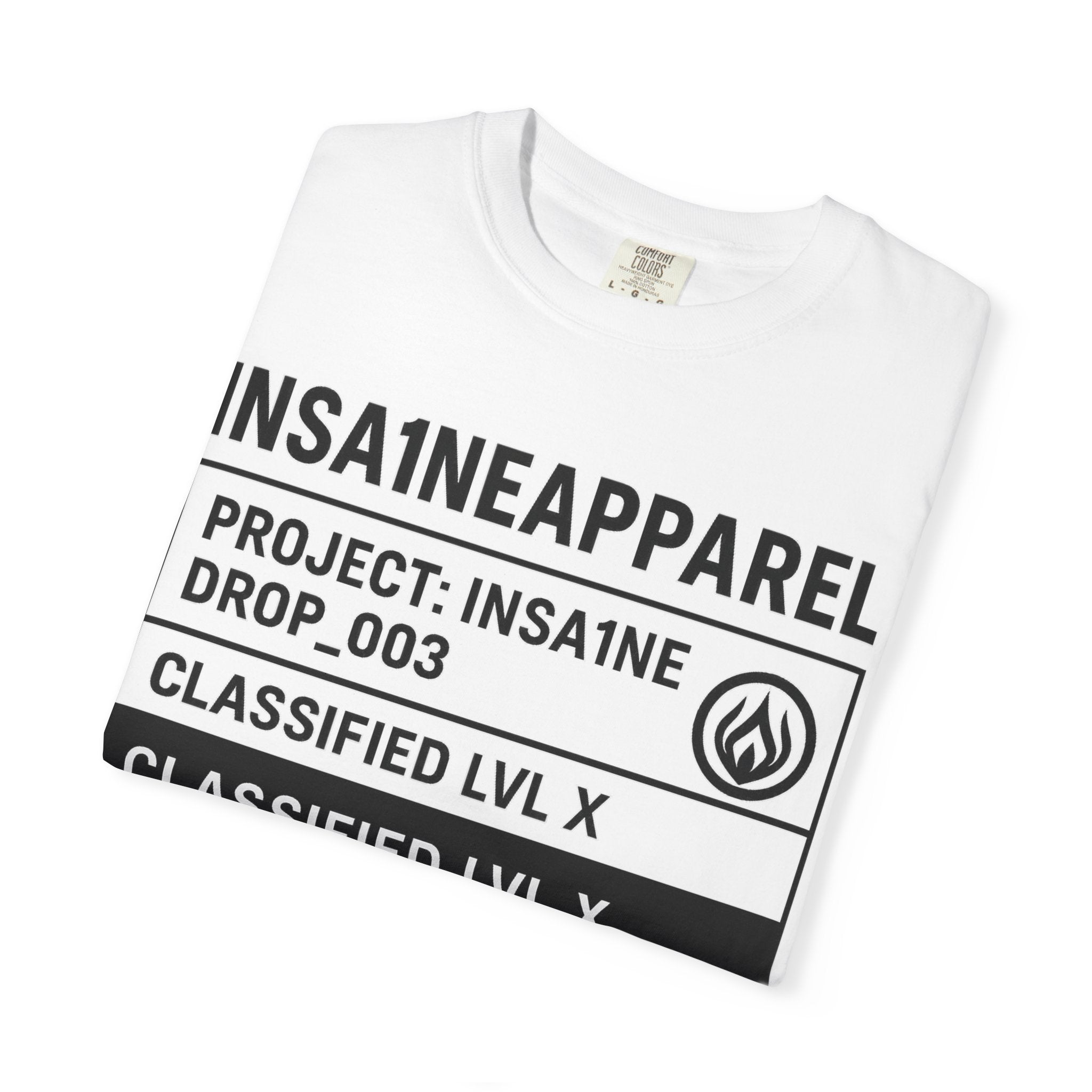 INSA1NE Unisex Garment-Dyed T-shirt | Casual Streetwear Tee, Graphic Tee, Modern Fashion, Creative Gift, Everyday Wear