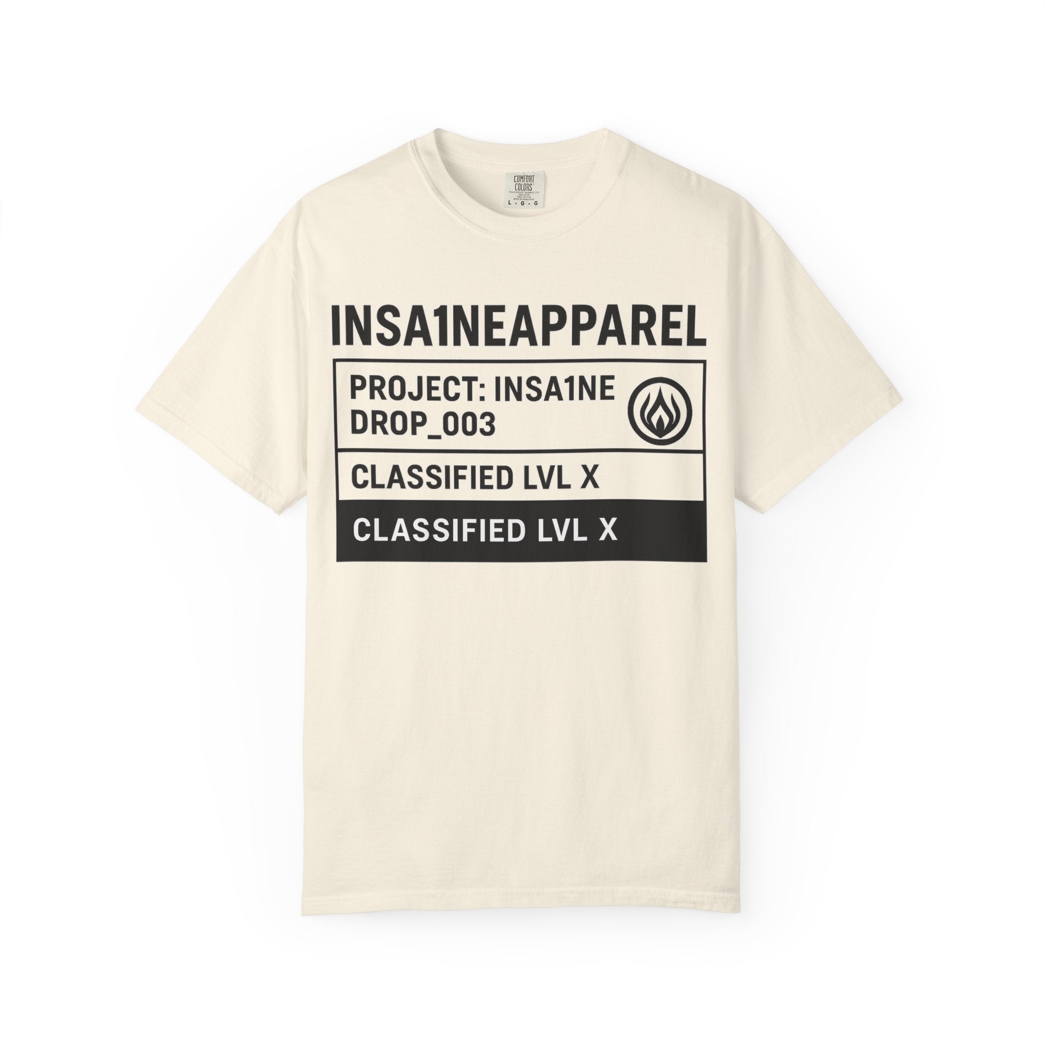 INSA1NE Unisex Garment-Dyed T-shirt | Casual Streetwear Tee, Graphic Tee, Modern Fashion, Creative Gift, Everyday Wear