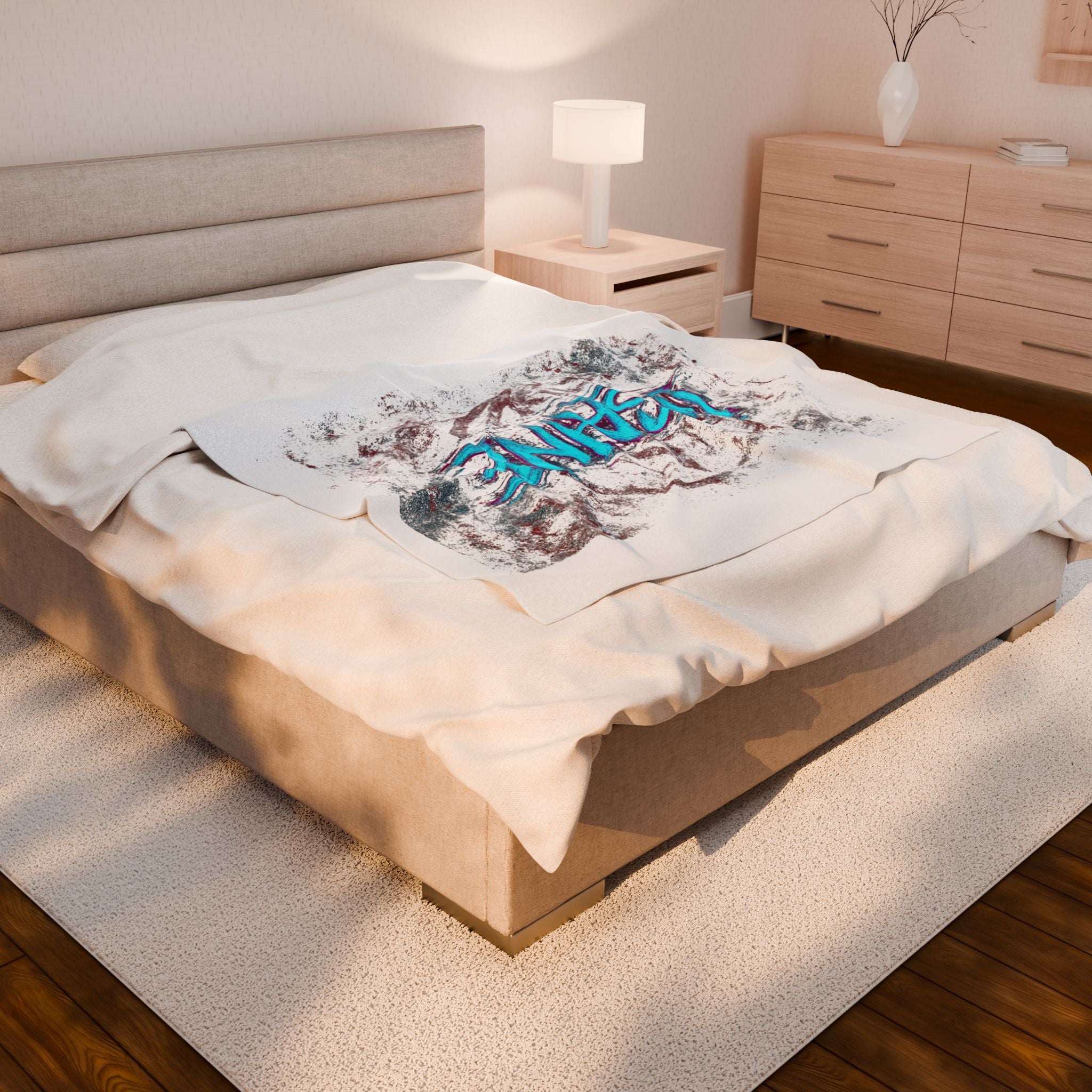 Insane Velveteen Plush Blanket - Cozy Gift for Teens, Bed Accessories, Home Decor, Perfect for Birthdays, Gaming, and Lounging