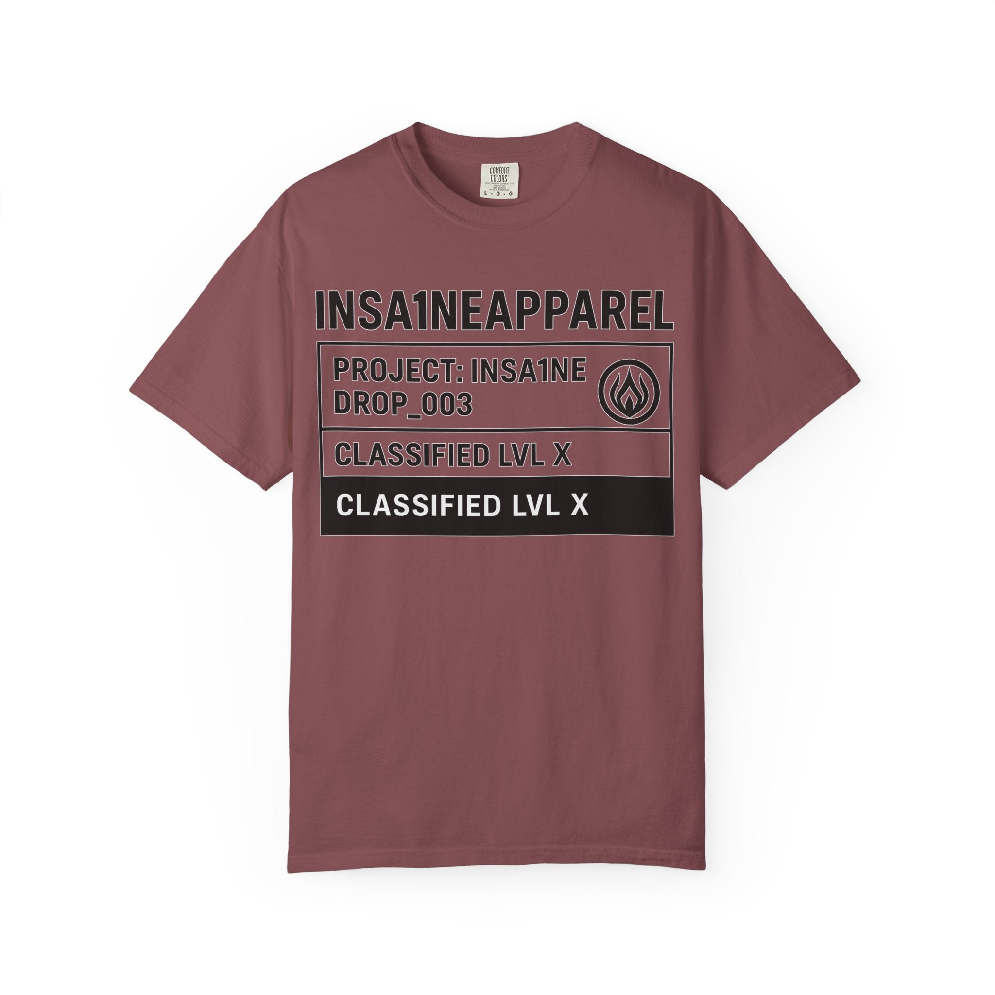 INSA1NE Unisex Garment-Dyed T-shirt | Casual Streetwear Tee, Graphic Tee, Modern Fashion, Creative Gift, Everyday Wear