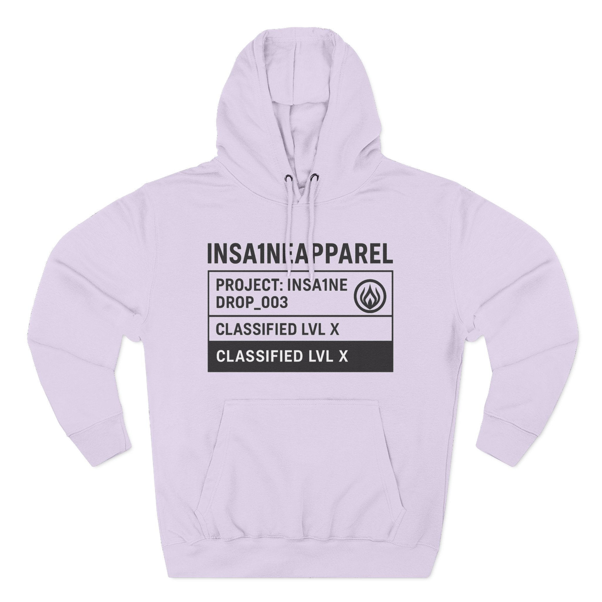 Three-Panel Fleece Hoodie