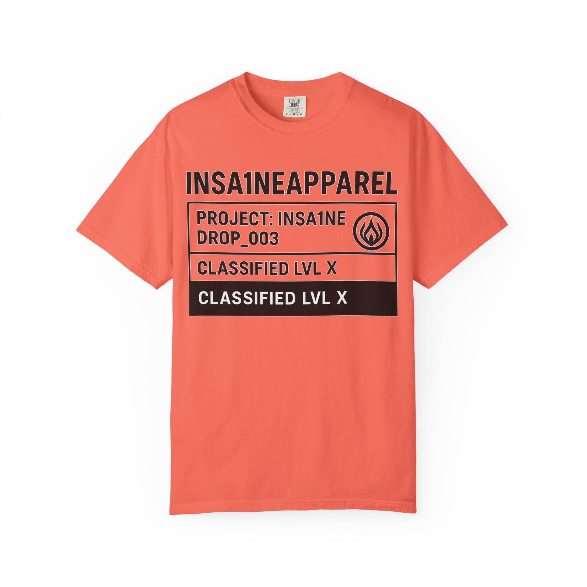 INSA1NE Unisex Garment-Dyed T-shirt | Casual Streetwear Tee, Graphic Tee, Modern Fashion, Creative Gift, Everyday Wear