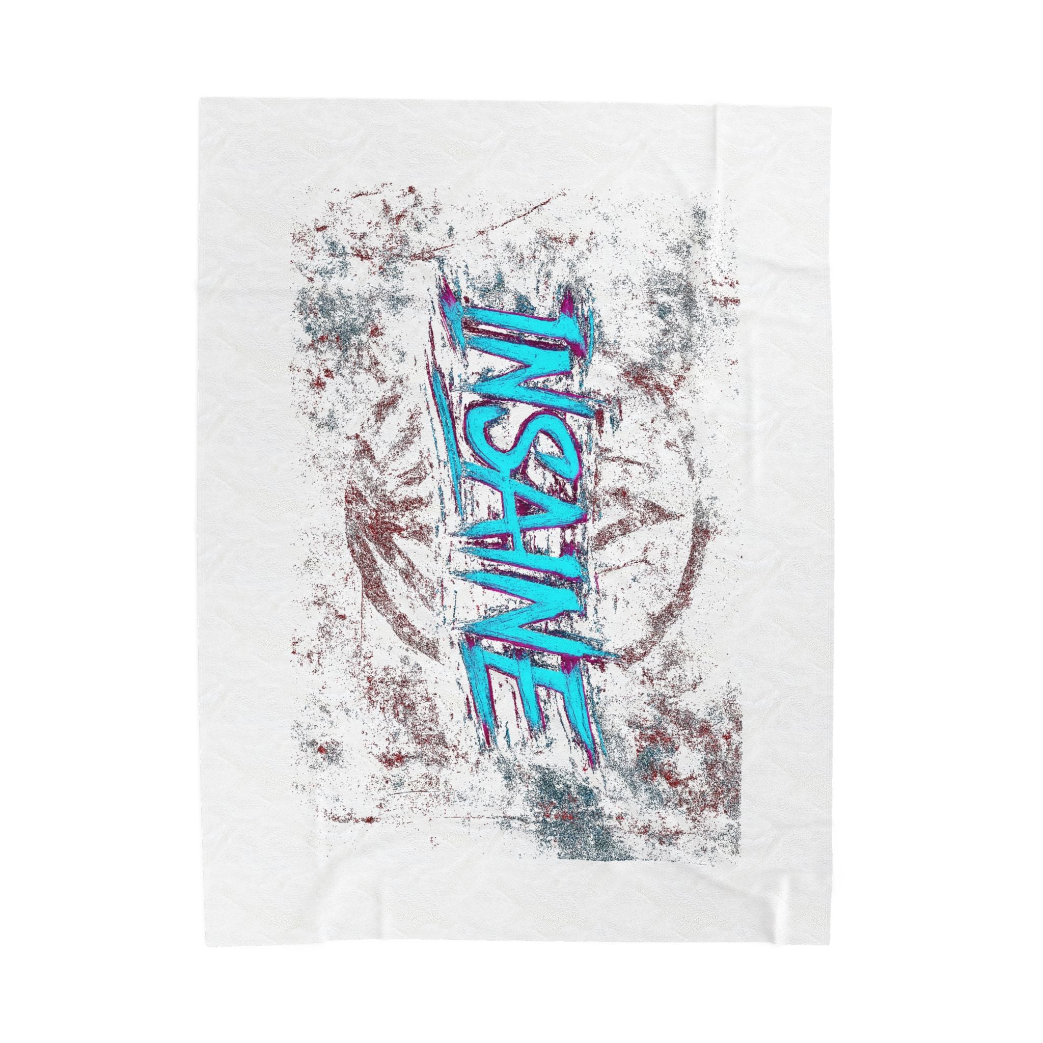 Insane Velveteen Plush Blanket - Cozy Gift for Teens, Bed Accessories, Home Decor, Perfect for Birthdays, Gaming, and Lounging