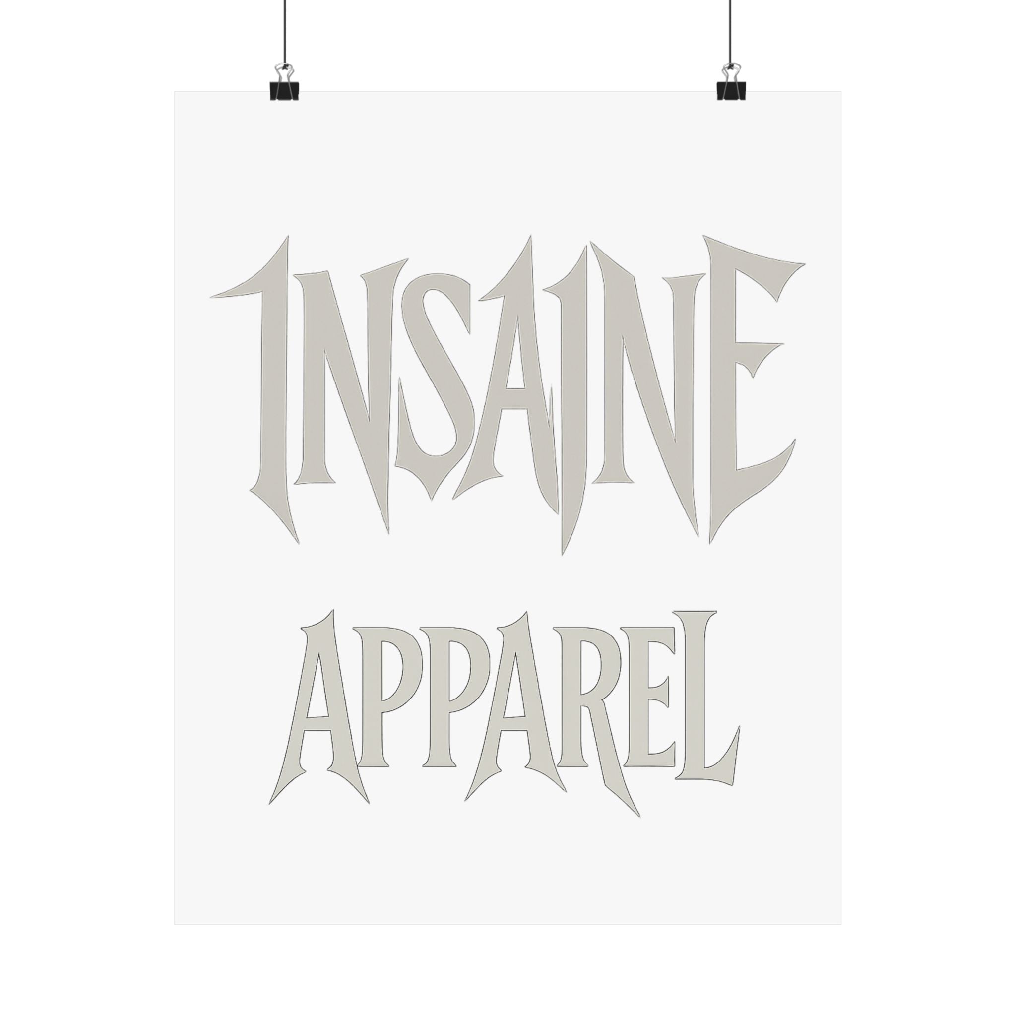 Gothic Matte Vertical Posters, Unique Wall Art, Home Decor, Gifts for Him, Insane Apparel Decor