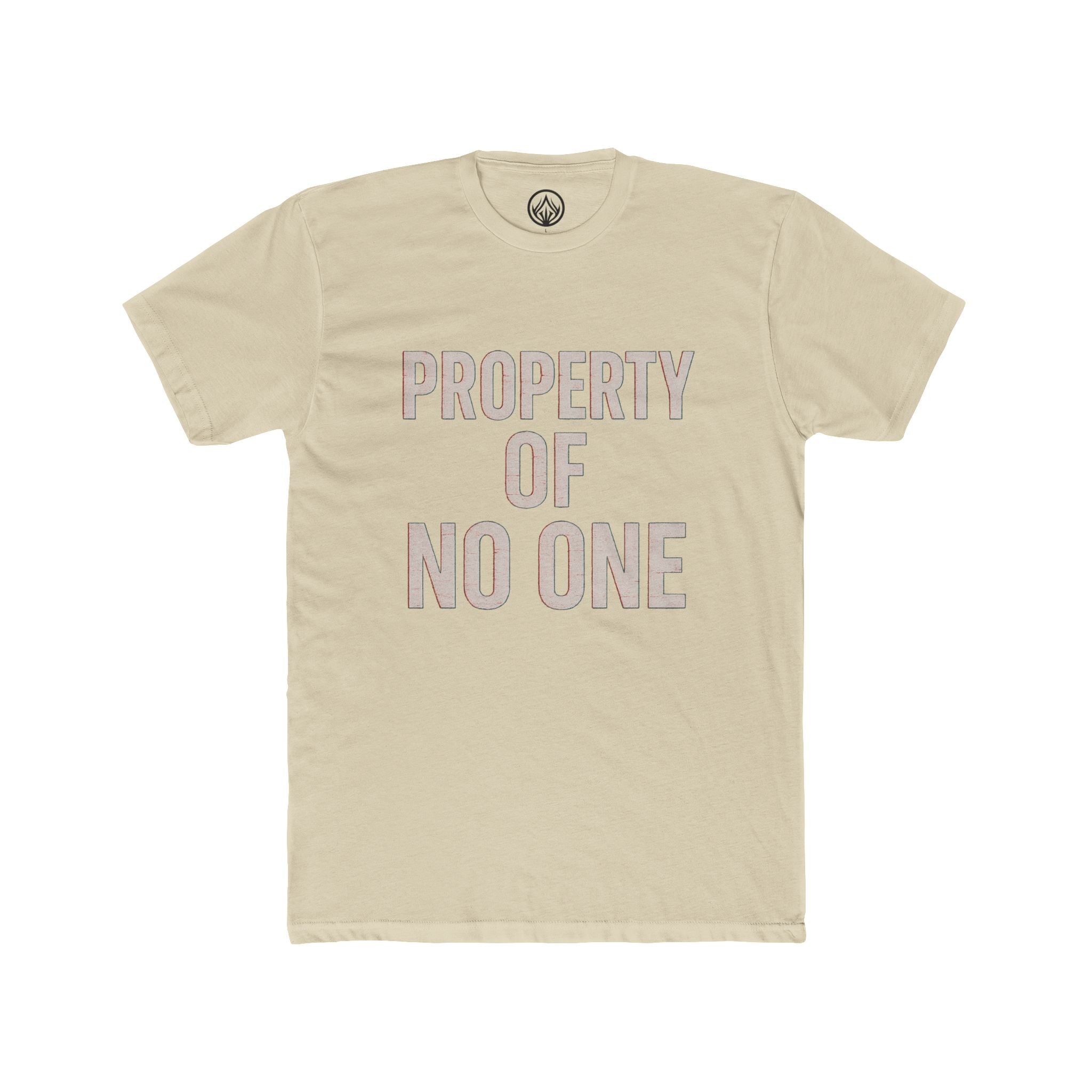 Unisex Cotton Crew Tee - Property of No One, Casual Wear, Graphic Tee, Everyday T-Shirt, Unique Gift, Unisex Fashion
