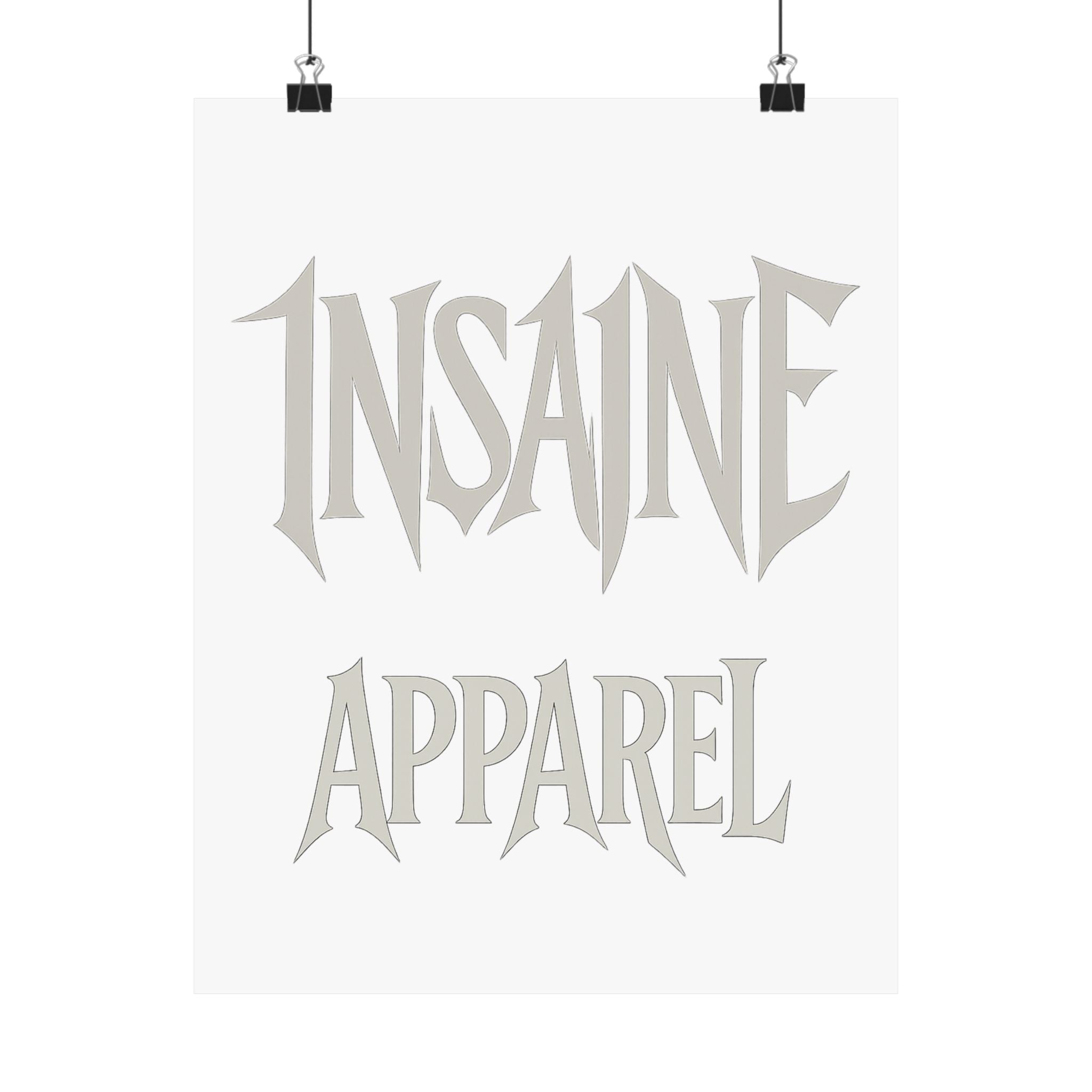 Gothic Matte Vertical Posters, Unique Wall Art, Home Decor, Gifts for Him, Insane Apparel Decor
