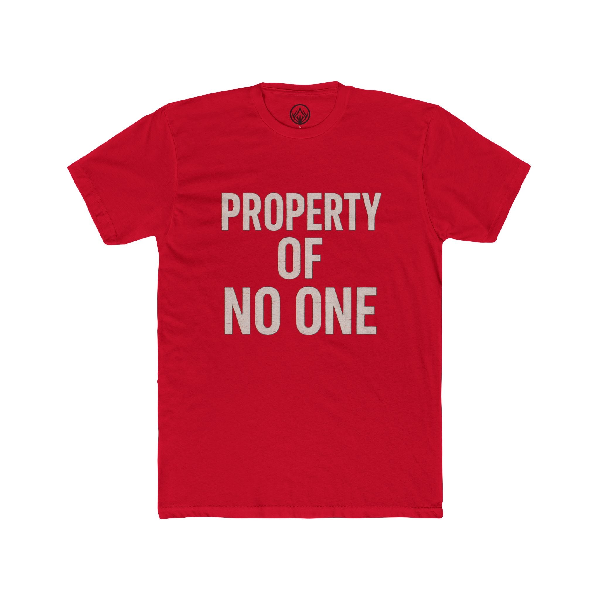 Unisex Cotton Crew Tee - Property of No One, Casual Wear, Graphic Tee, Everyday T-Shirt, Unique Gift, Unisex Fashion