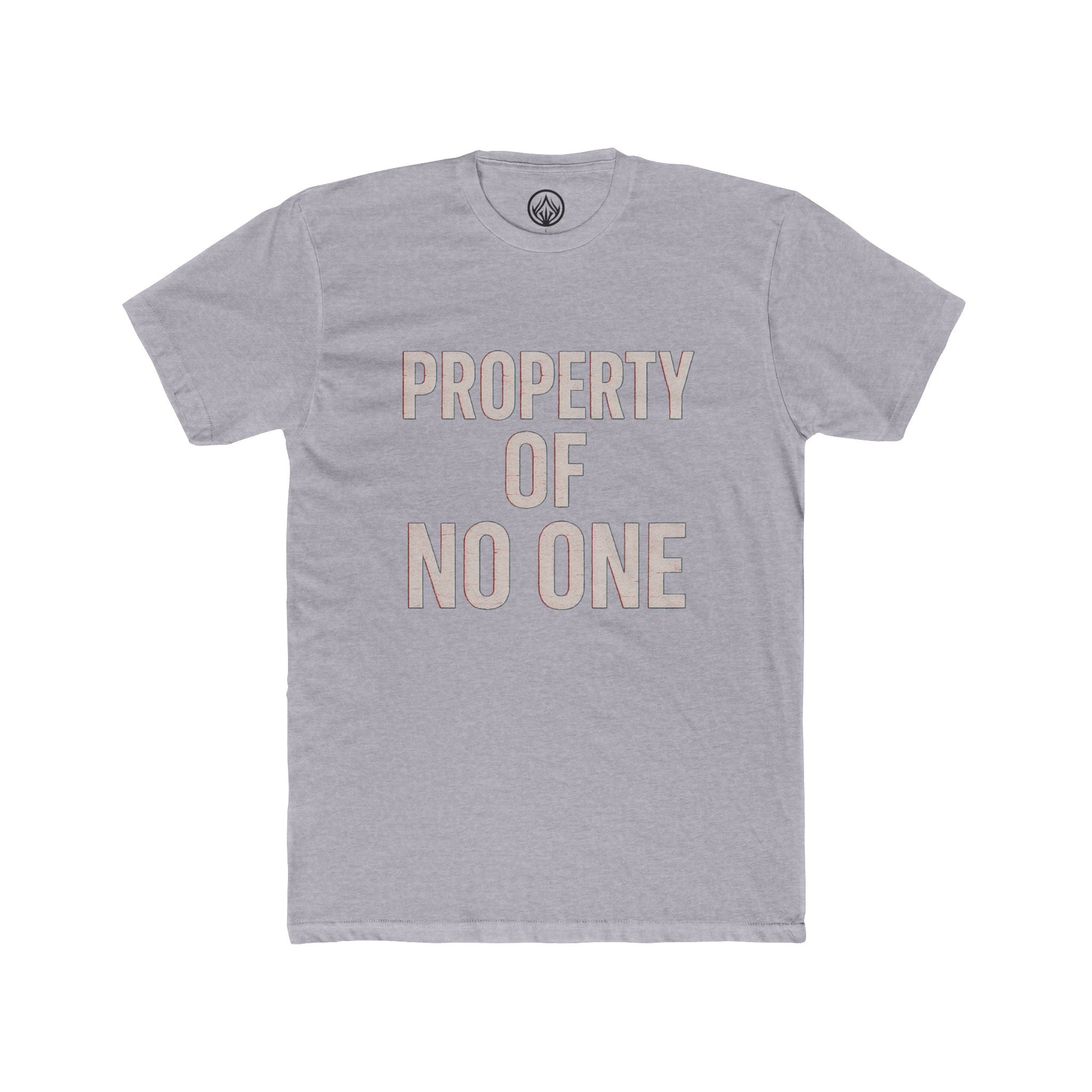Unisex Cotton Crew Tee - Property of No One, Casual Wear, Graphic Tee, Everyday T-Shirt, Unique Gift, Unisex Fashion