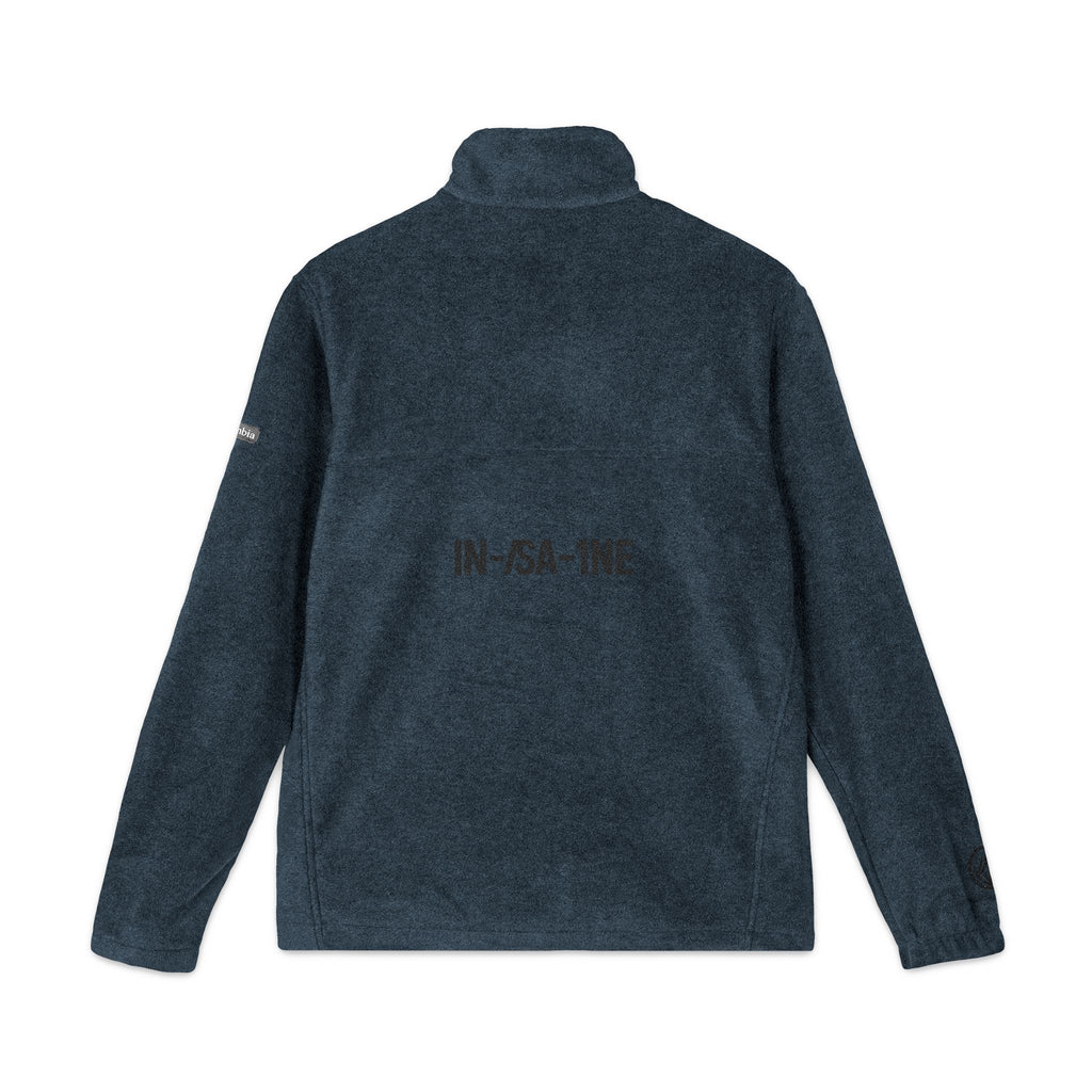 Cozy Fleece Jacket, Unisex Columbia Outerwear, Embroidered Gift, Casual Layer for Outdoor Adventures, Winter Essentials