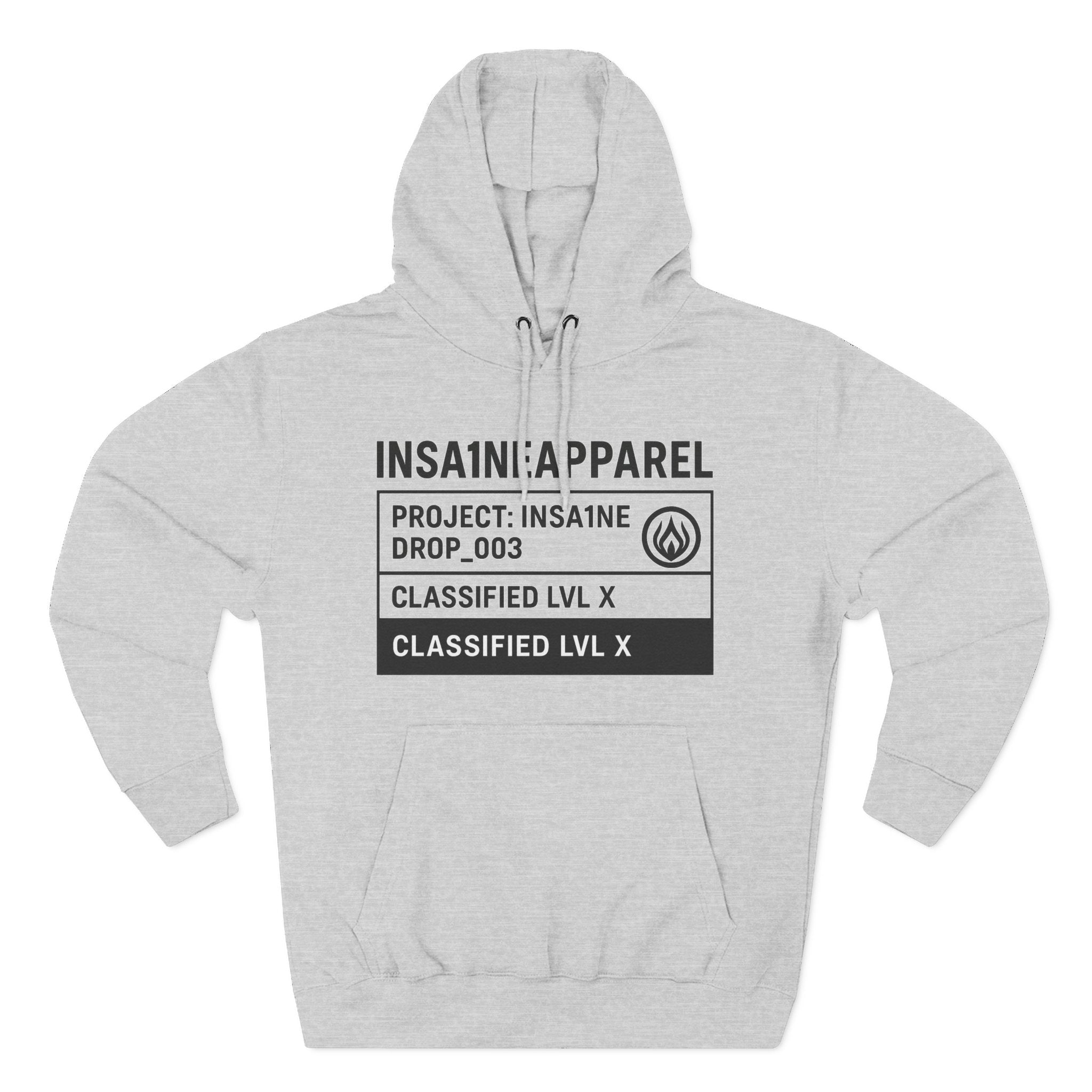 Three-Panel Fleece Hoodie
