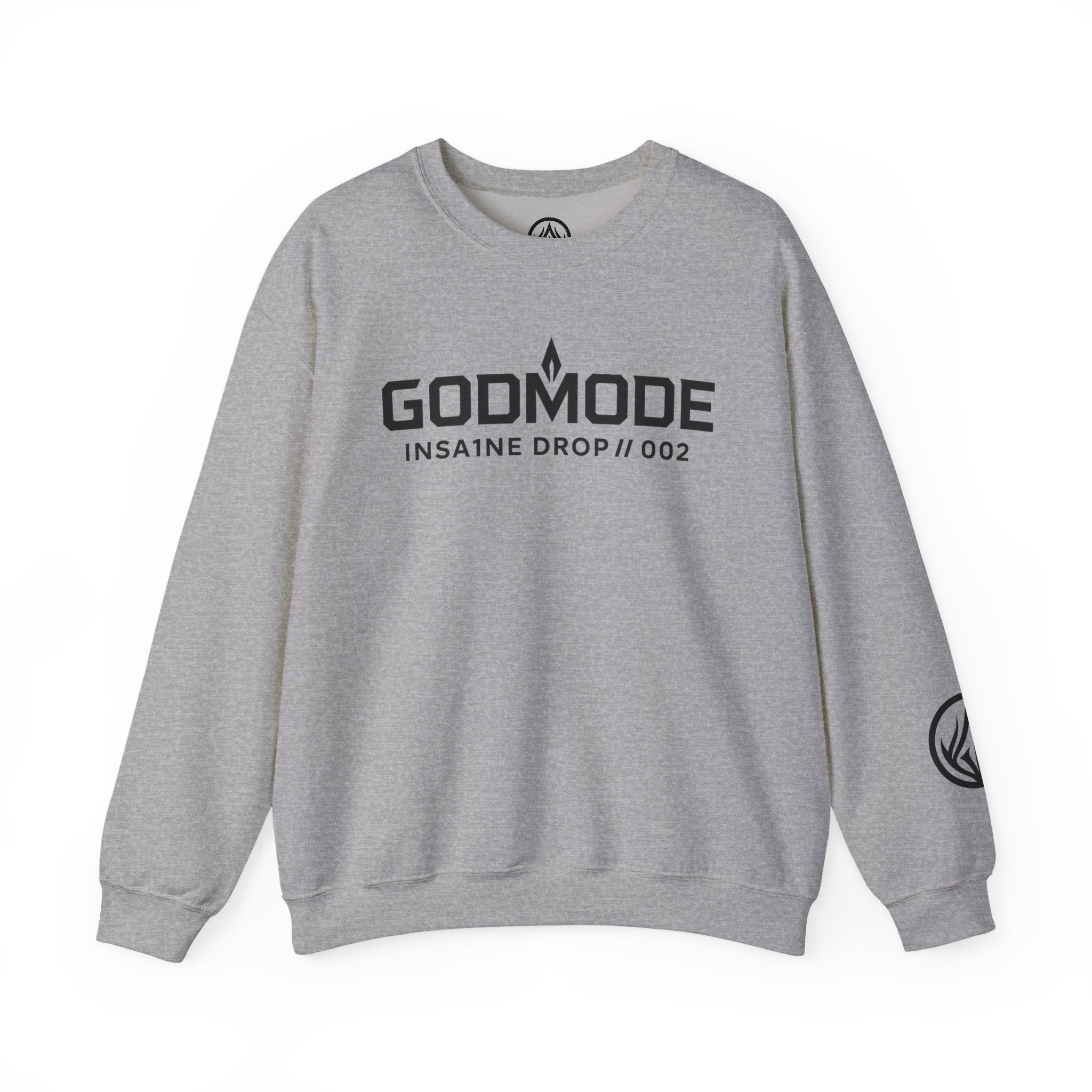 Godmode Unisex Heavy Blend Crewneck Sweatshirt, Stylish Streetwear, Casual Sweatshirt, Trendy Outfit, Urban Fashion, Gift for Him/Her