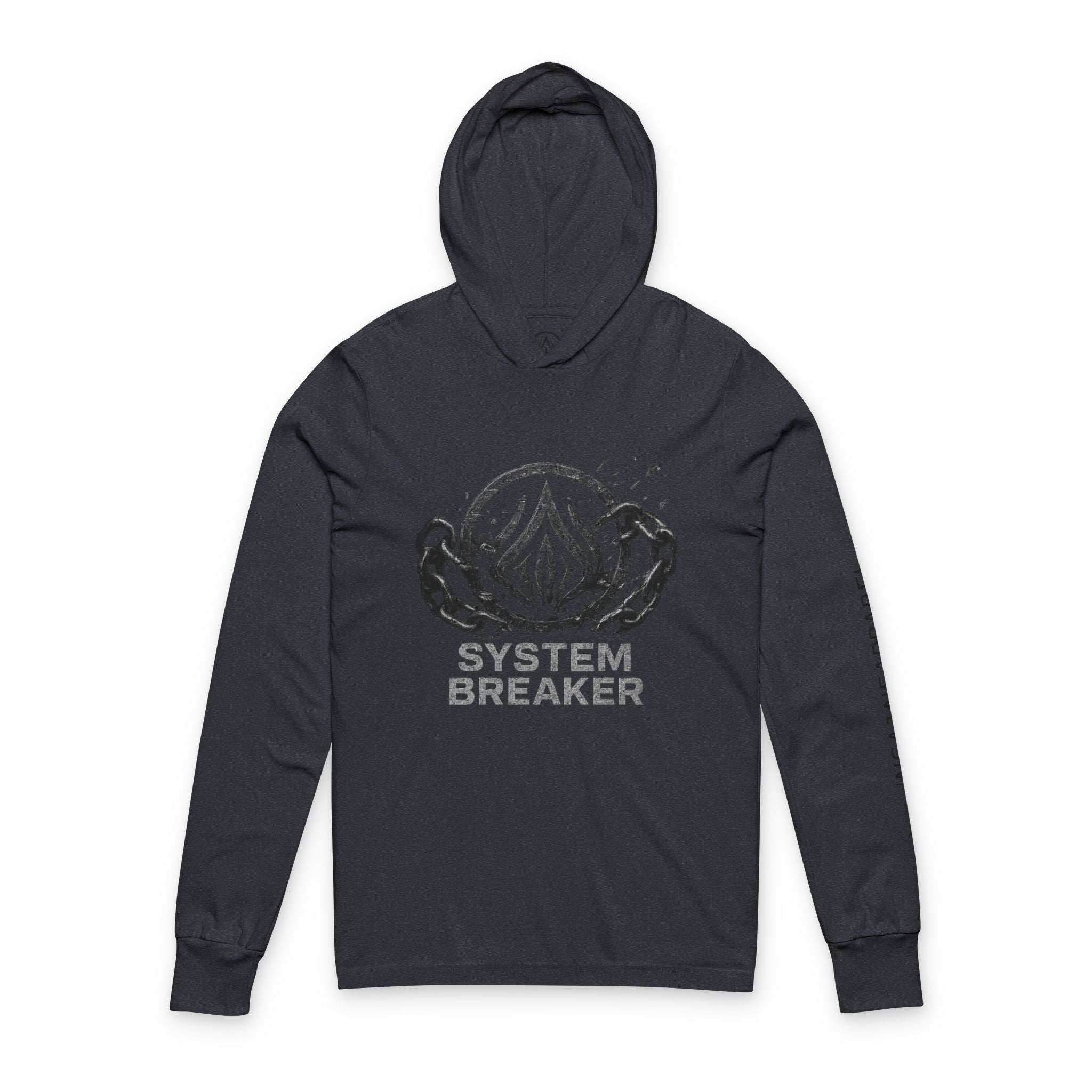 System Breaker Unisex Hooded Long Sleeve Tee, Casual Athleisure, Gift for Gamers, Perfect for Outdoor Adventures, Everyday Wear