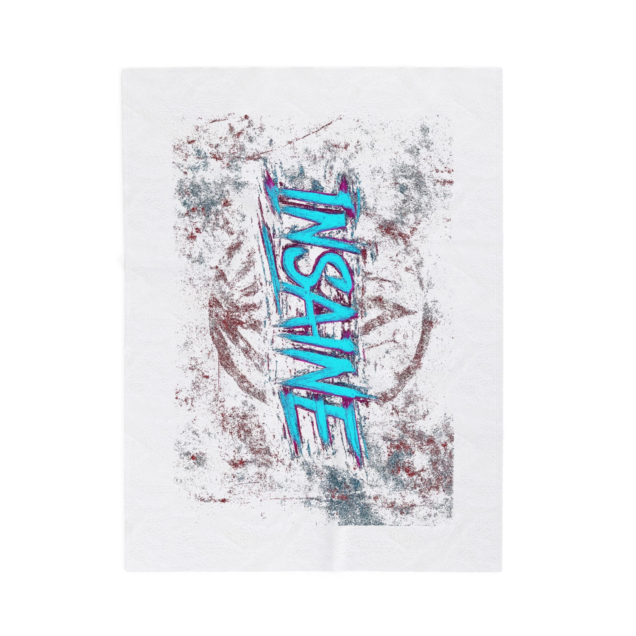 Insane Velveteen Plush Blanket - Cozy Gift for Teens, Bed Accessories, Home Decor, Perfect for Birthdays, Gaming, and Lounging