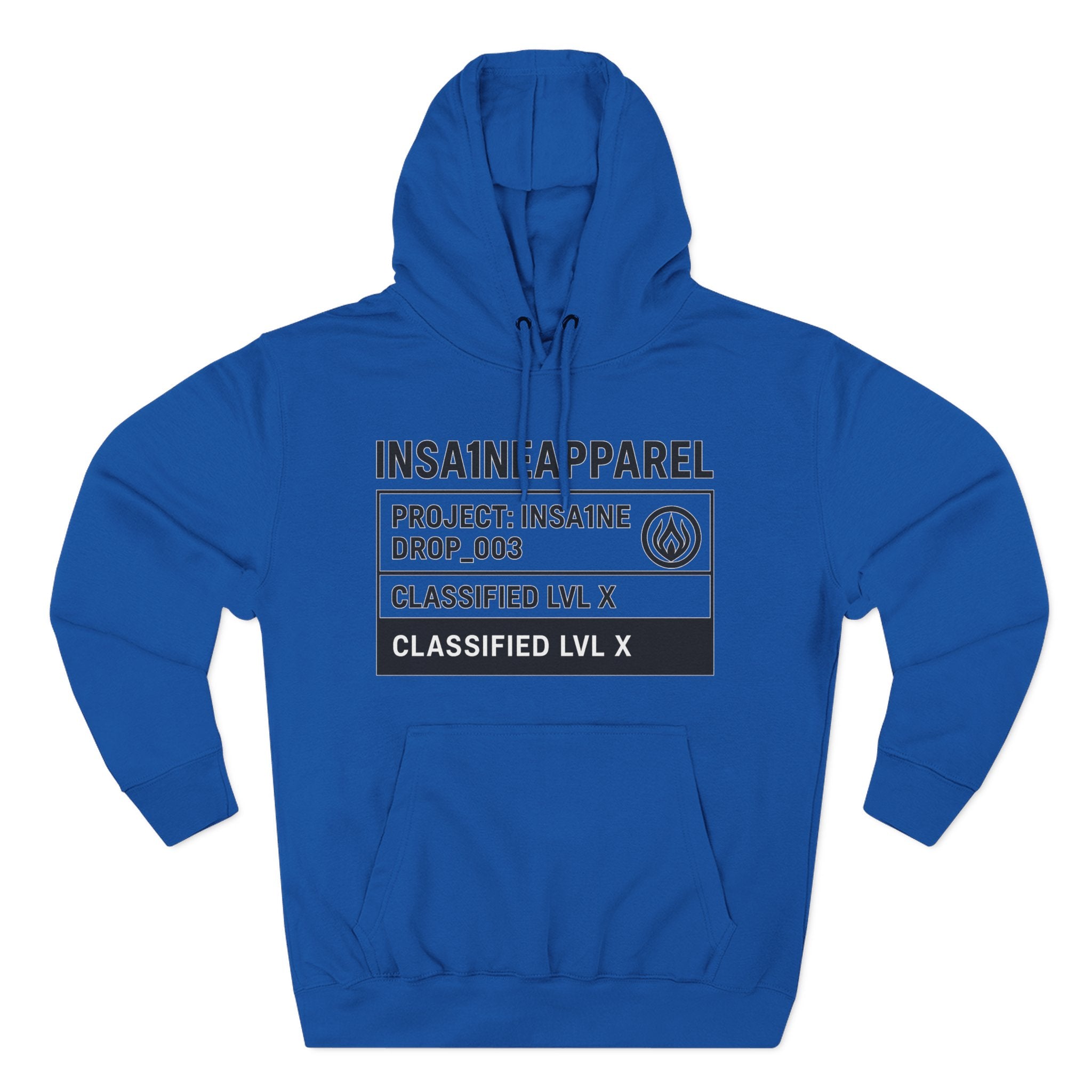 Three-Panel Fleece Hoodie