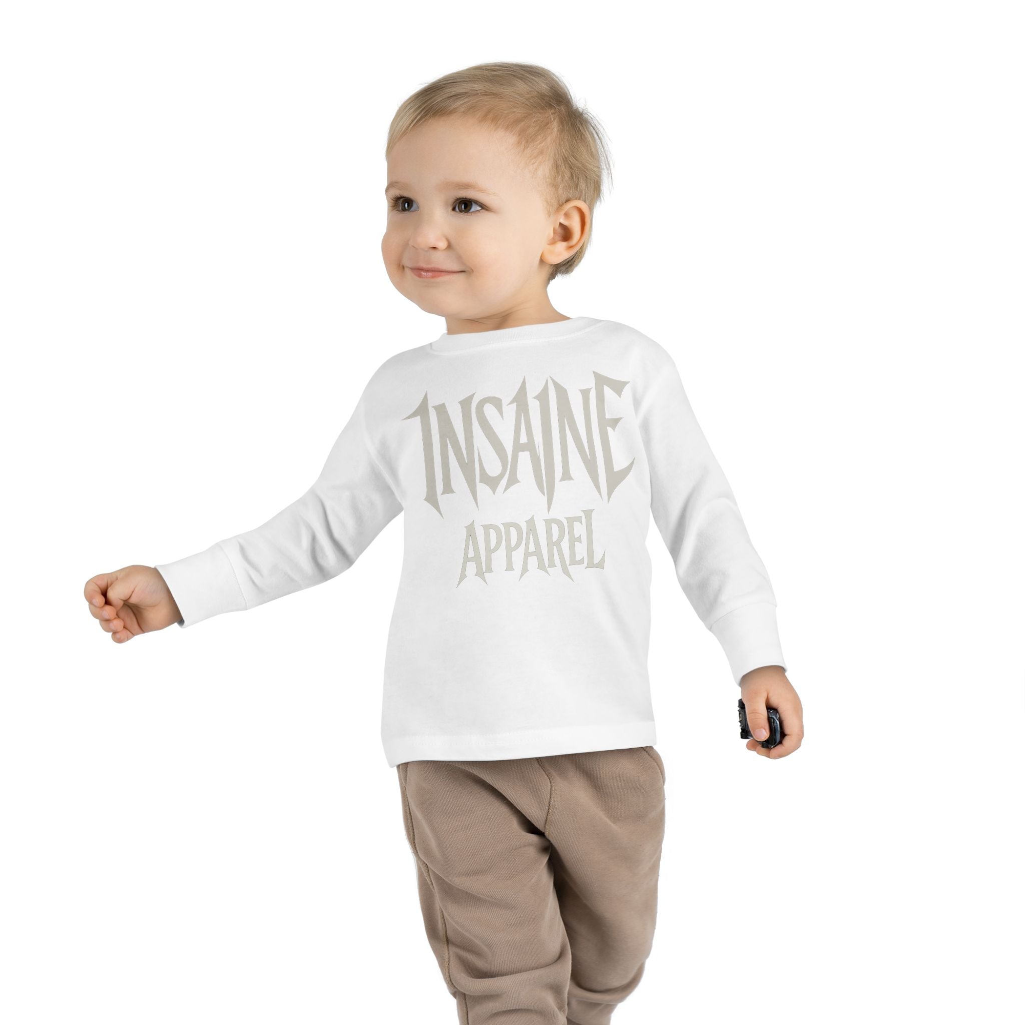 Toddler Long Sleeve Tee - Insane Apparel, Baby Tee, Children's Fashion, Playtime Shirt, Gift for Kids, Everyday Wear