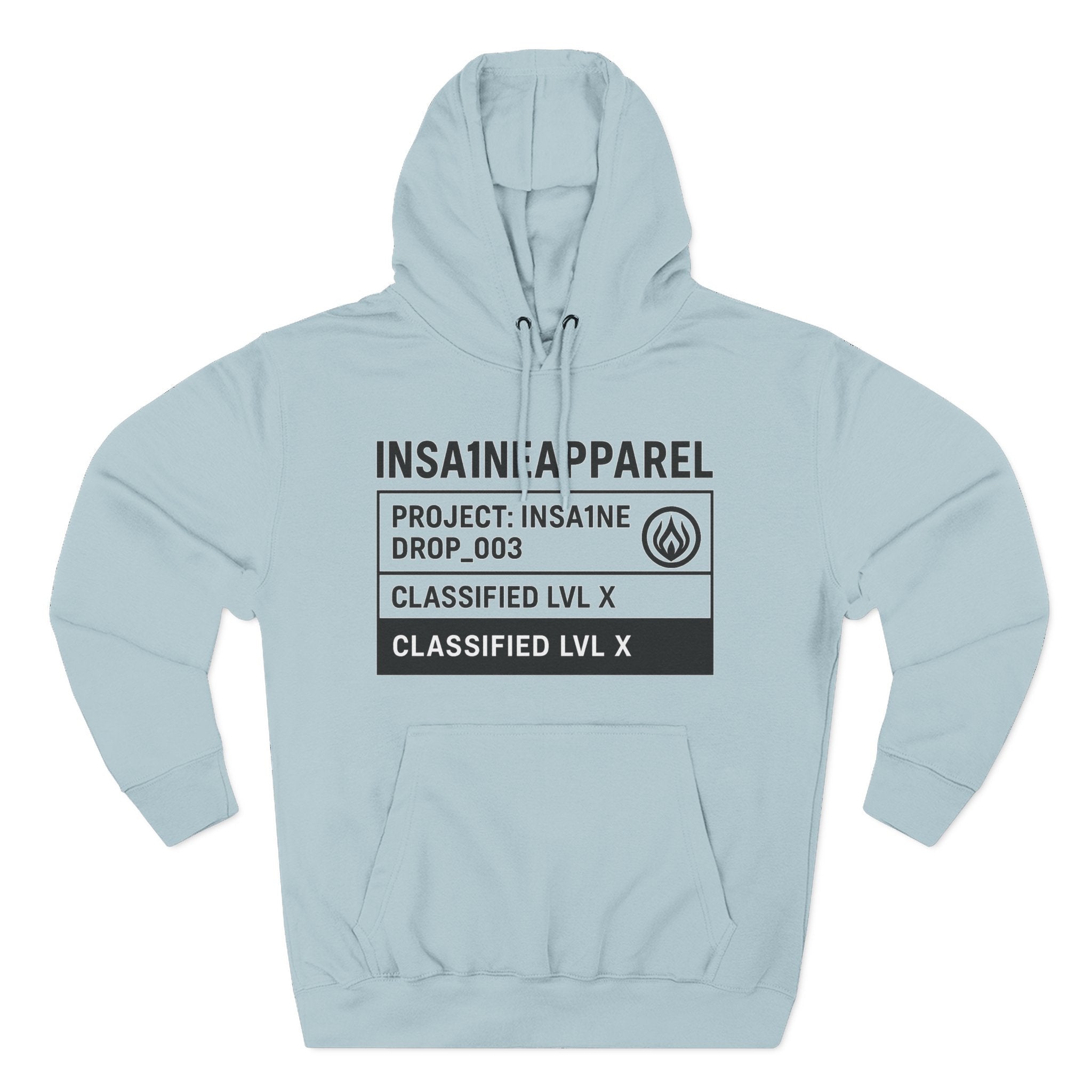 Three-Panel Fleece Hoodie