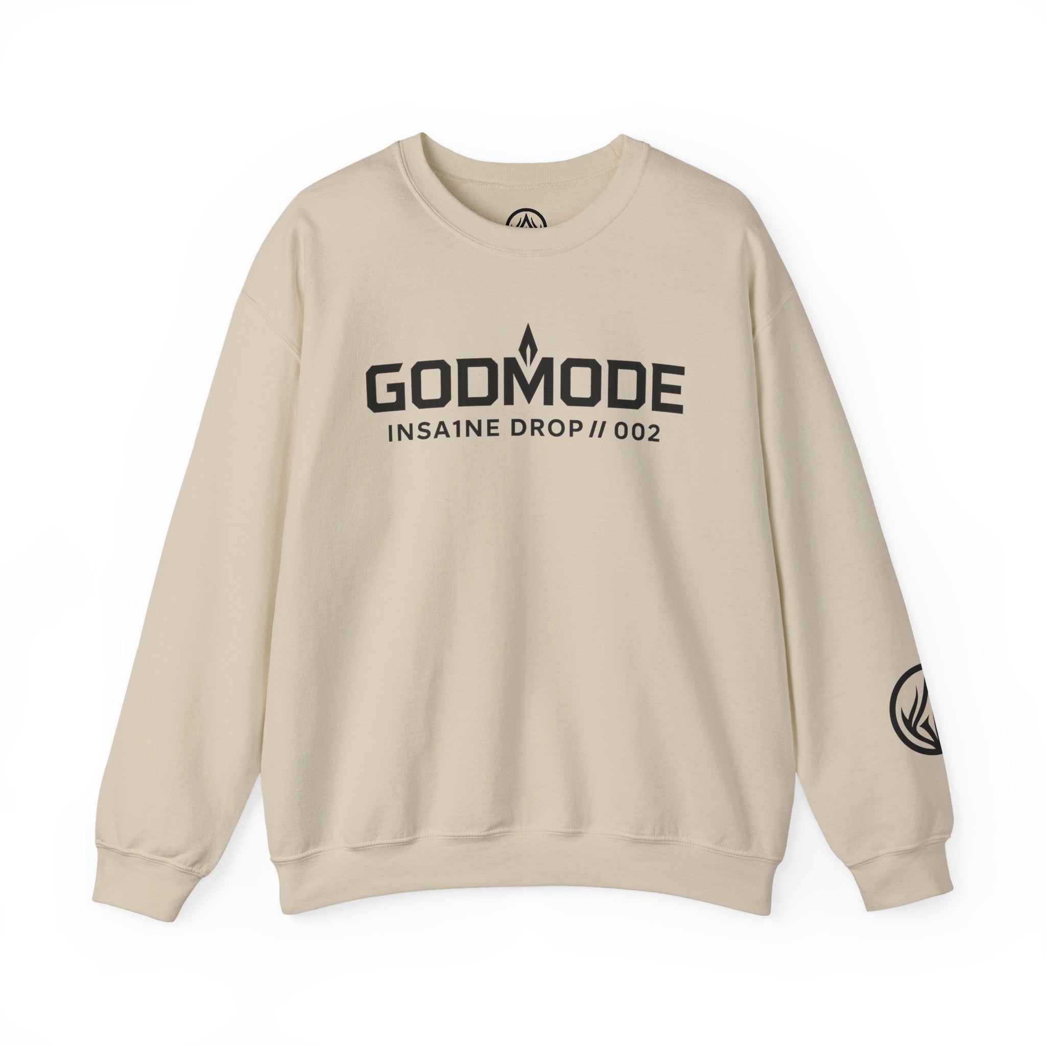 Godmode Unisex Heavy Blend Crewneck Sweatshirt, Stylish Streetwear, Casual Sweatshirt, Trendy Outfit, Urban Fashion, Gift for Him/Her
