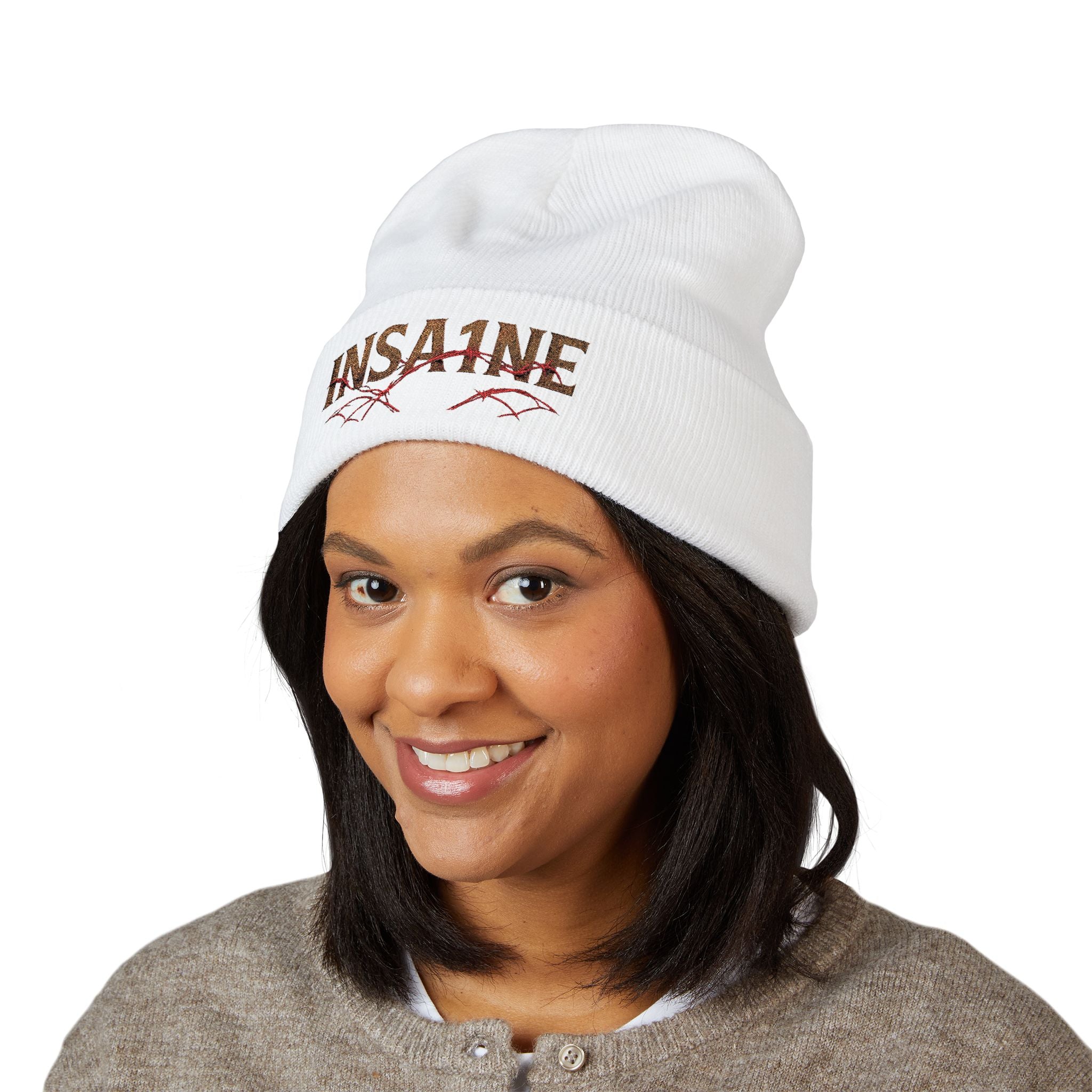 Embroidered "TMH" Classic Cuffed Beanie with INSA1NE