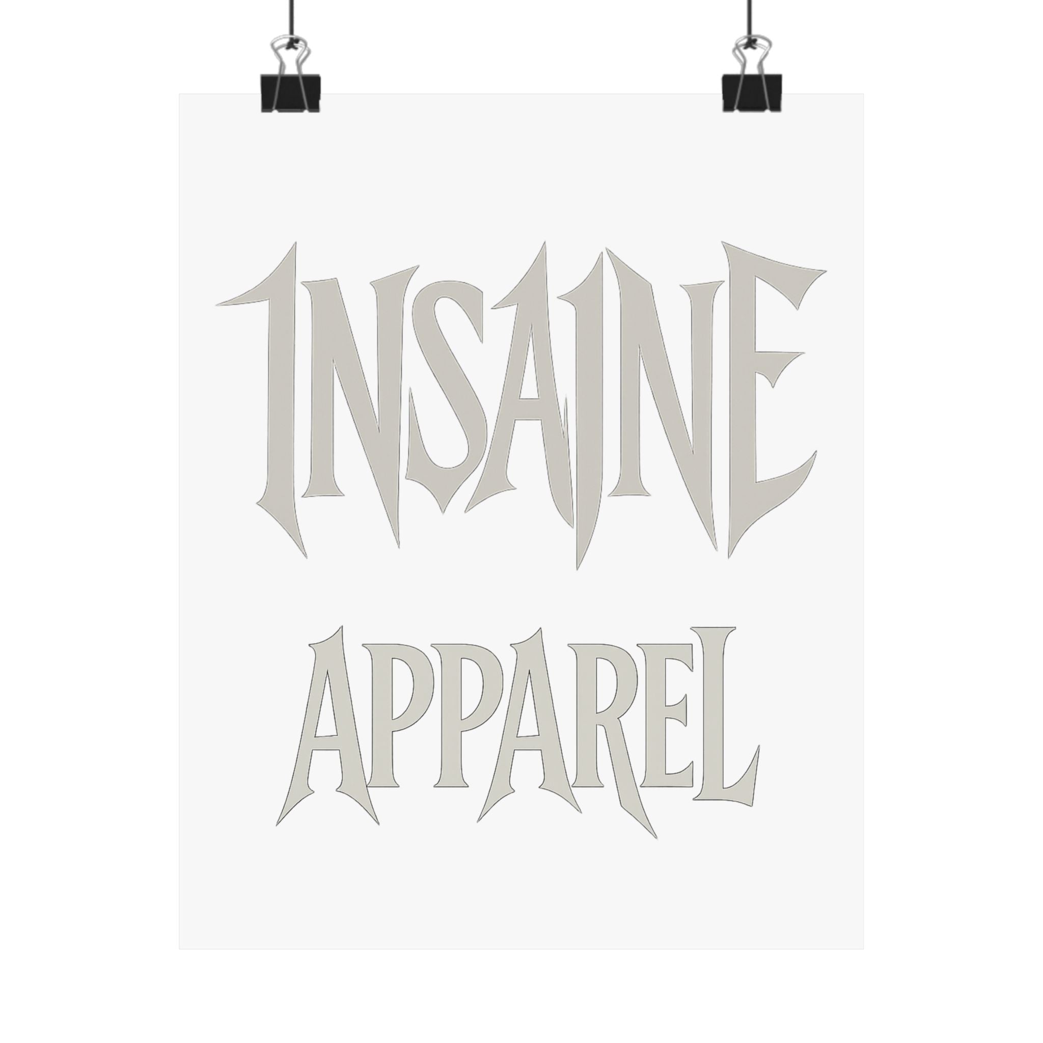 Gothic Matte Vertical Posters, Unique Wall Art, Home Decor, Gifts for Him, Insane Apparel Decor
