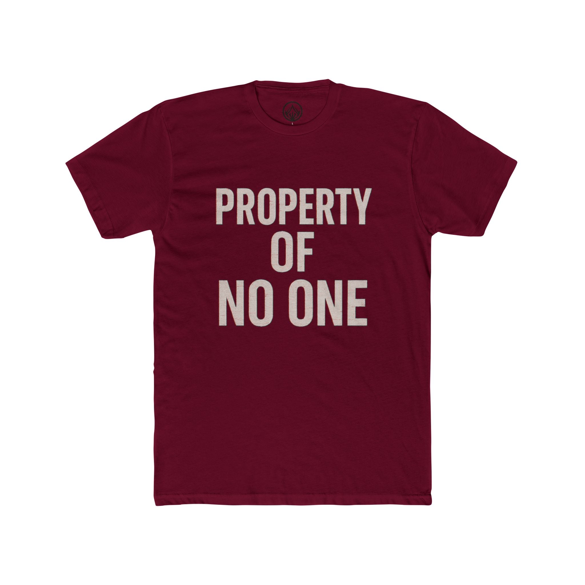 Unisex Cotton Crew Tee - Property of No One, Casual Wear, Graphic Tee, Everyday T-Shirt, Unique Gift, Unisex Fashion