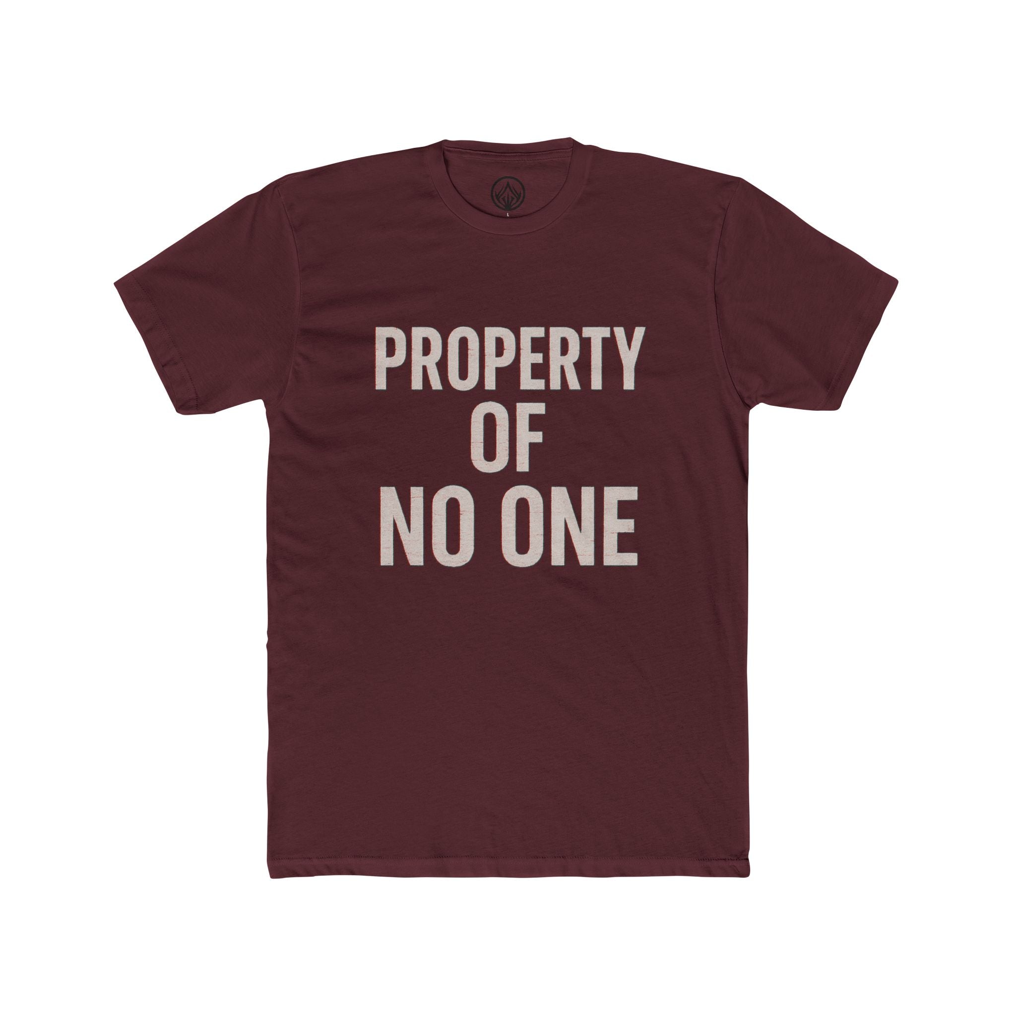 Unisex Cotton Crew Tee - Property of No One, Casual Wear, Graphic Tee, Everyday T-Shirt, Unique Gift, Unisex Fashion