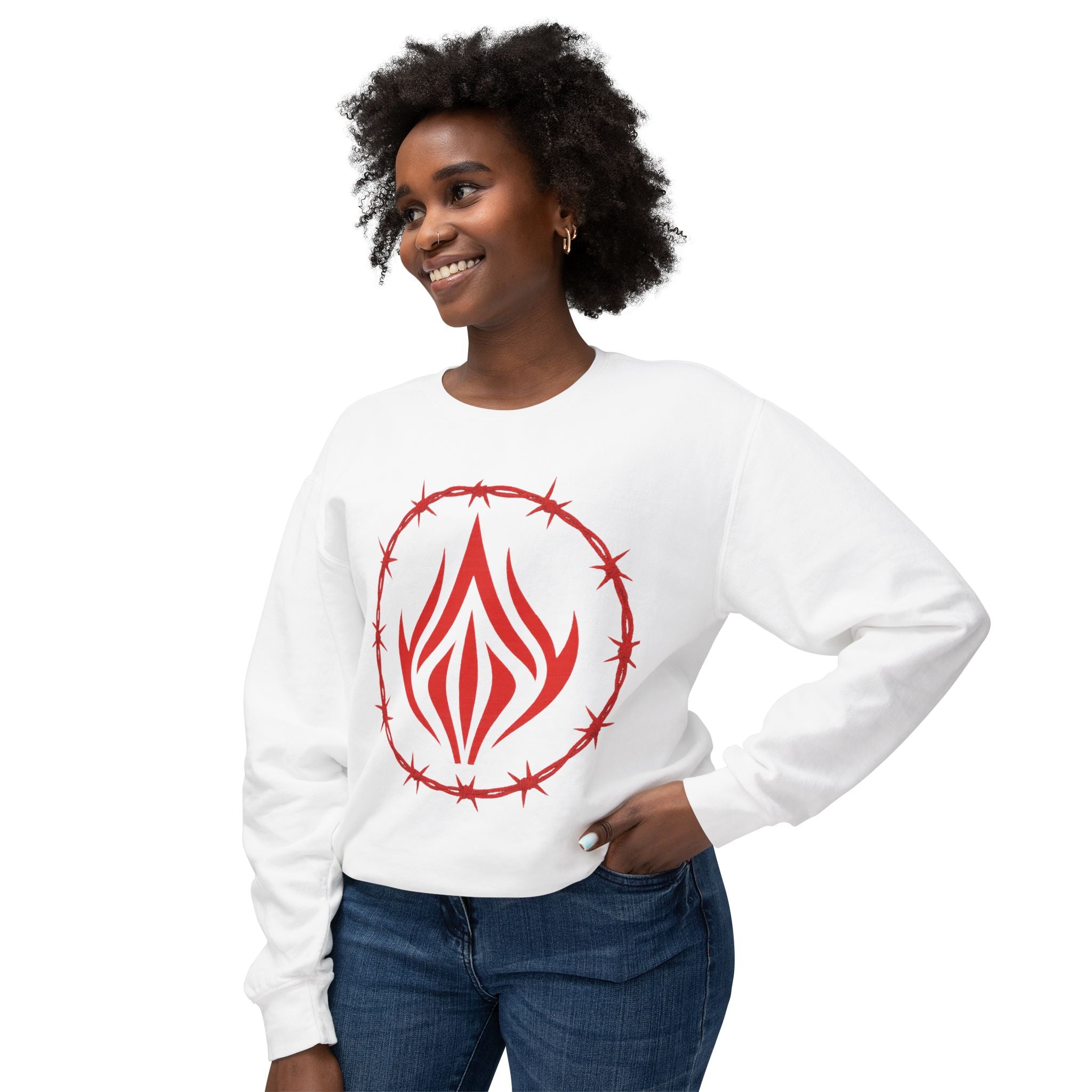 Fire & Barbed Wire Unisex Crewneck Sweatshirt