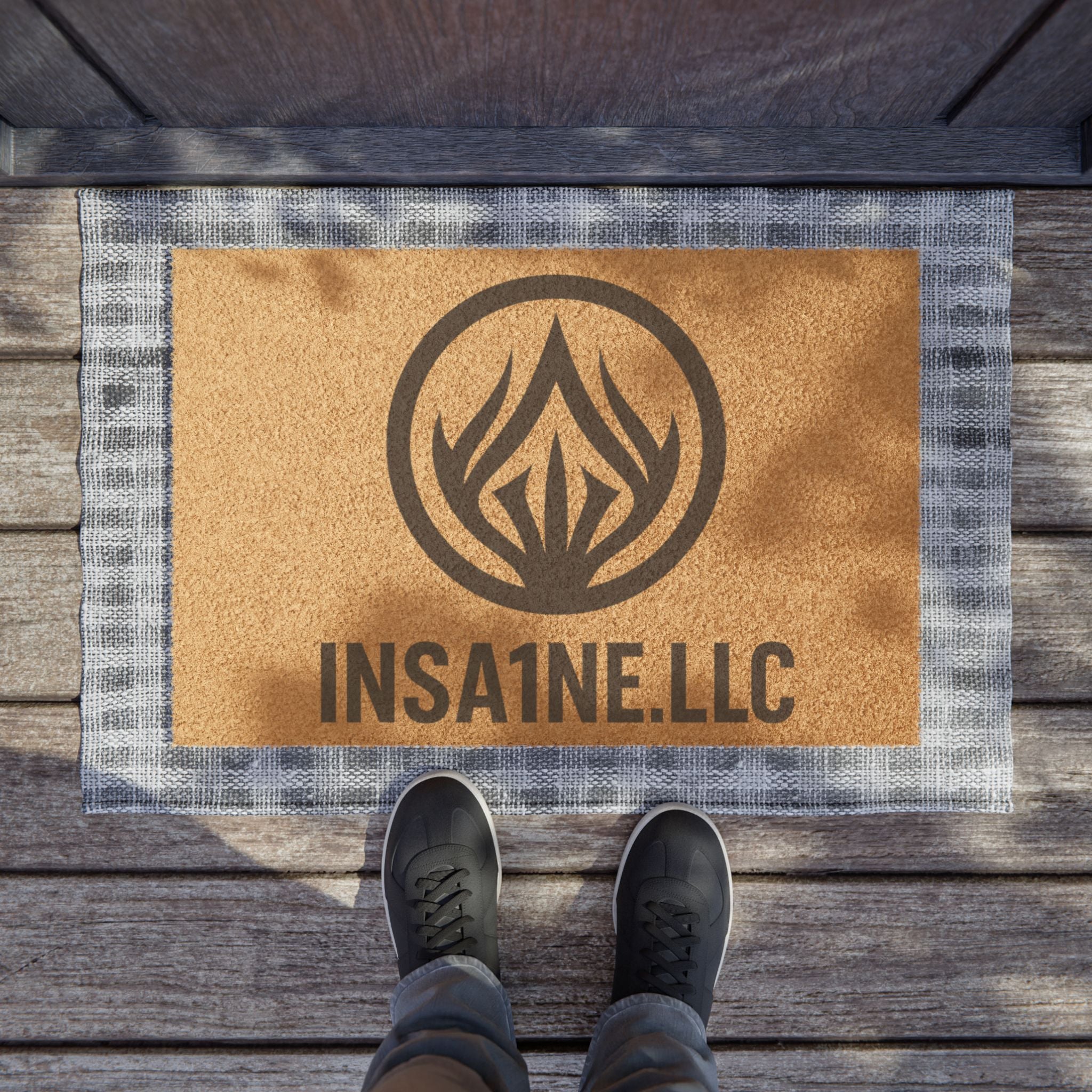 Custom Coir Doormat with Logo, Personalized Welcome Mat, Outdoor Home Décor, Gift for New Home, Branding Doormat, Entryway Rug