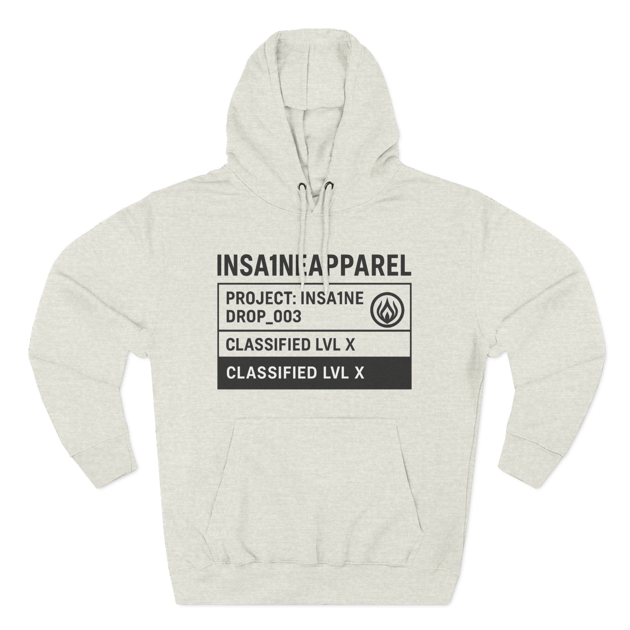 Three-Panel Fleece Hoodie