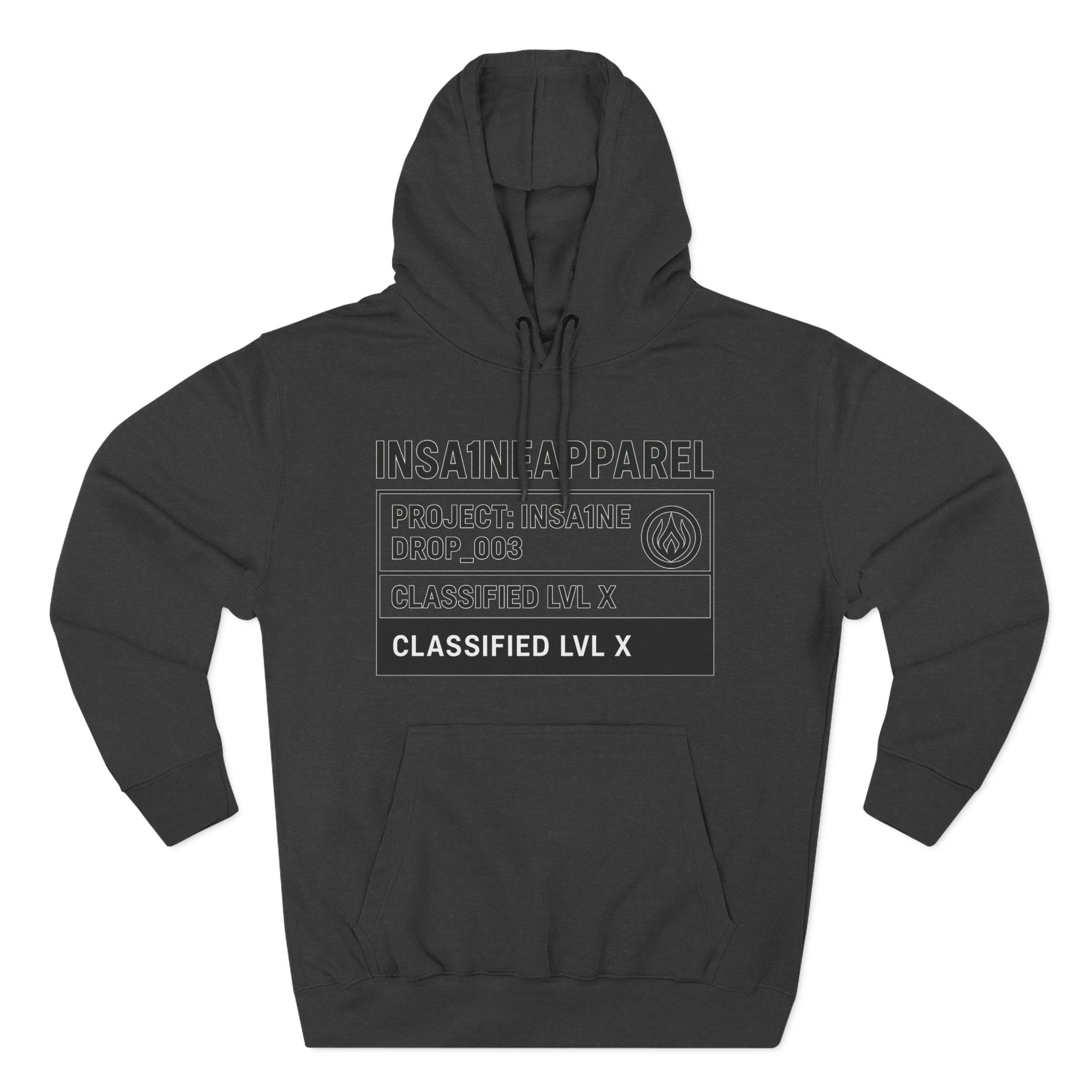 Three-Panel Fleece Hoodie