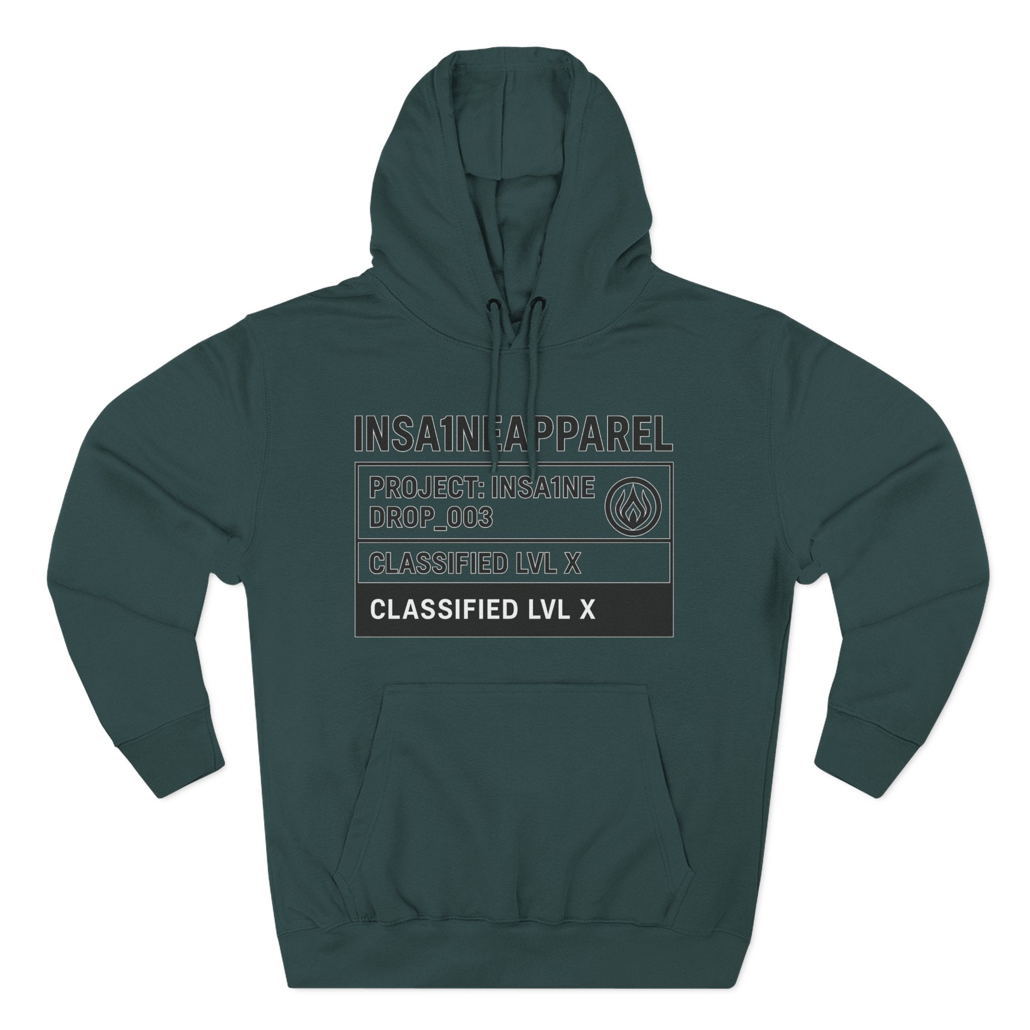 Three-Panel Fleece Hoodie