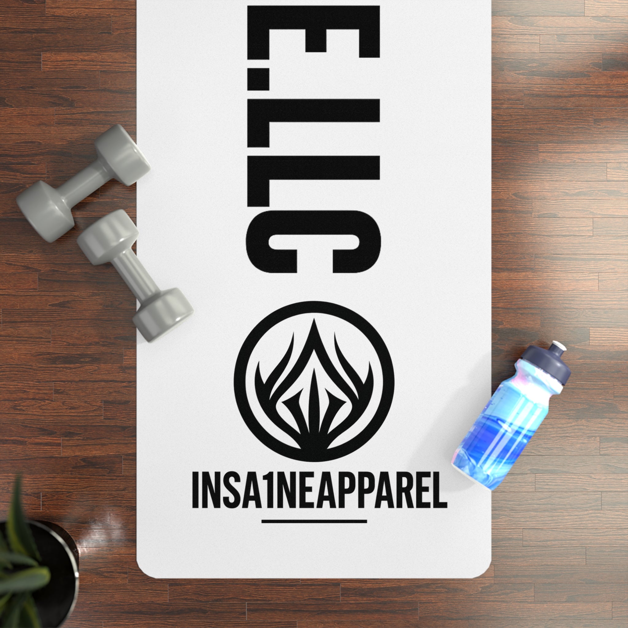 Stylish Rubber Yoga Mat - Non-Slip Fitness Mat for Home & Studio, Perfect for Yoga Enthusiasts, Gift for Wellness Lovers, Exercise Mat
