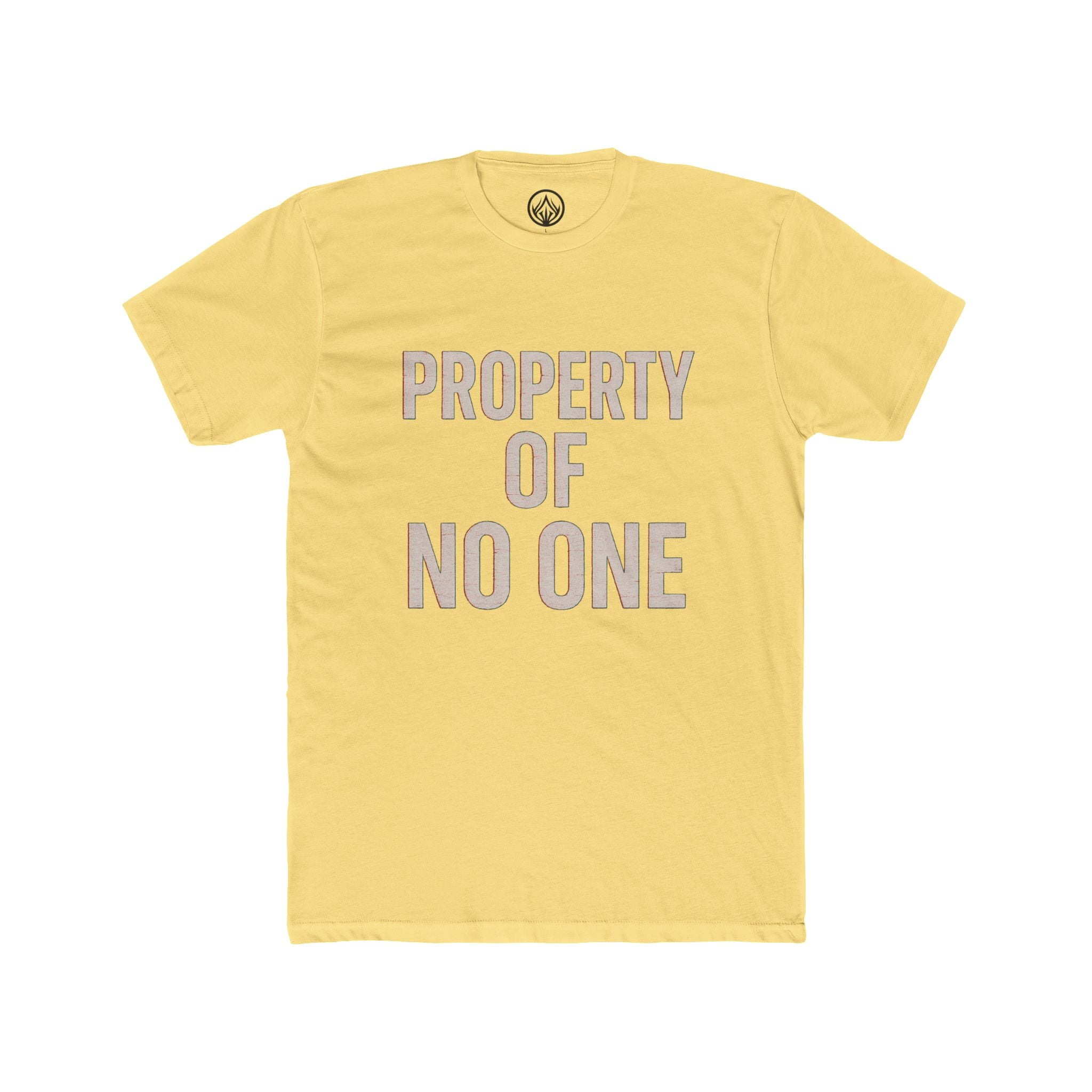 Unisex Cotton Crew Tee - Property of No One, Casual Wear, Graphic Tee, Everyday T-Shirt, Unique Gift, Unisex Fashion