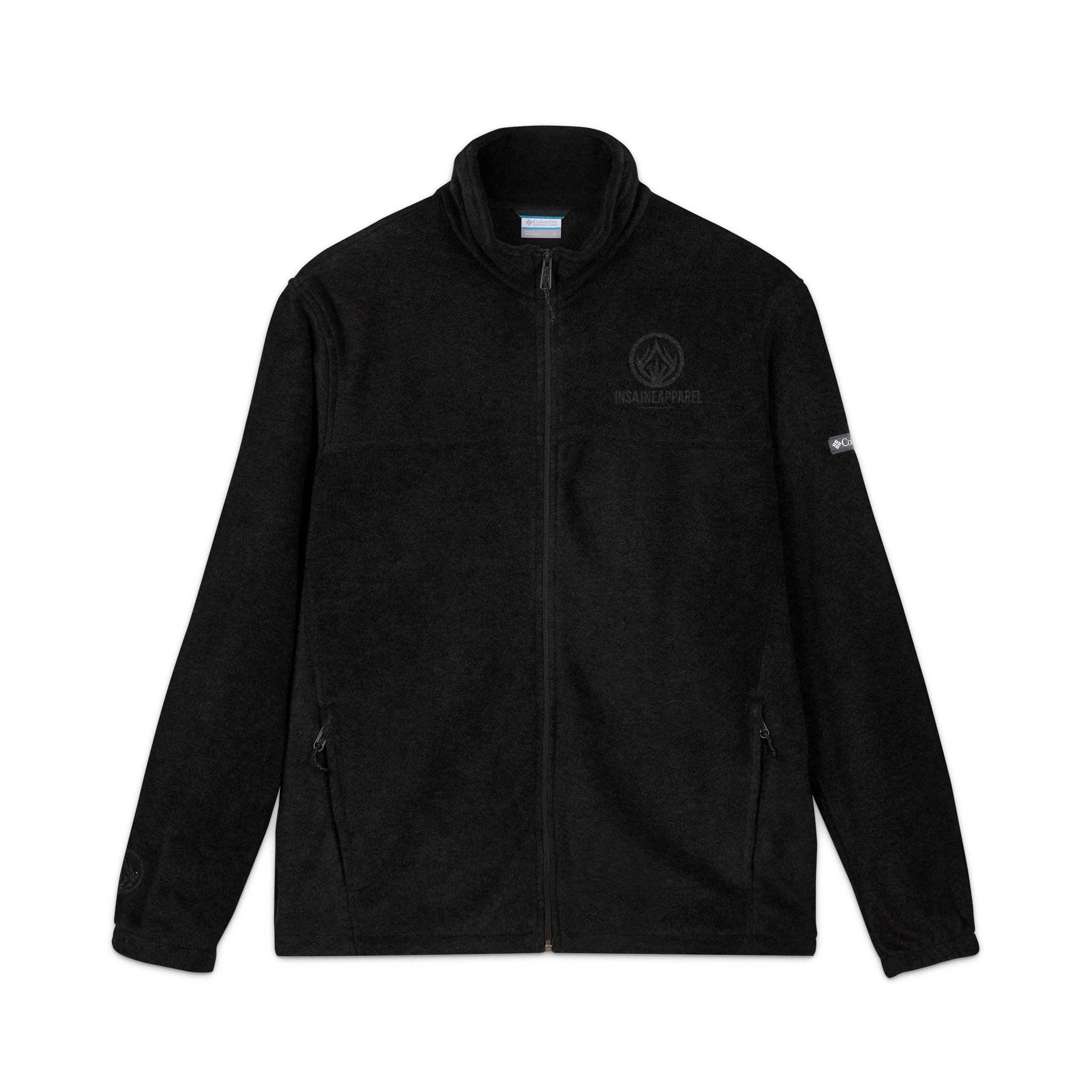 Cozy Fleece Jacket, Unisex Columbia Outerwear, Embroidered Gift, Casual Layer for Outdoor Adventures, Winter Essentials