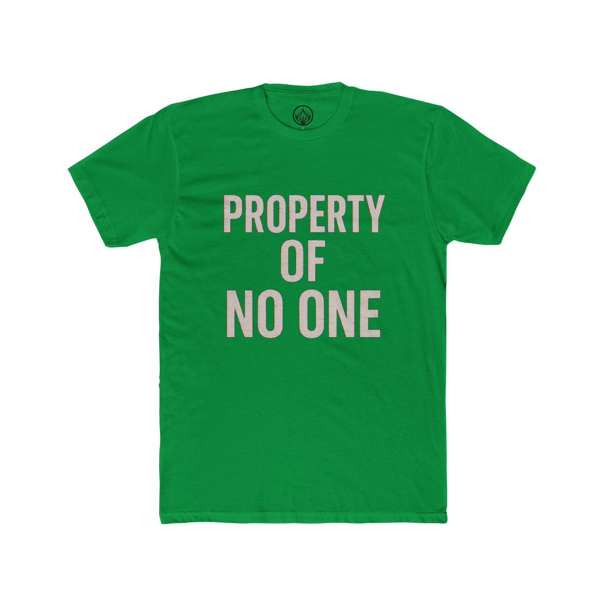 Unisex Cotton Crew Tee - Property of No One, Casual Wear, Graphic Tee, Everyday T-Shirt, Unique Gift, Unisex Fashion
