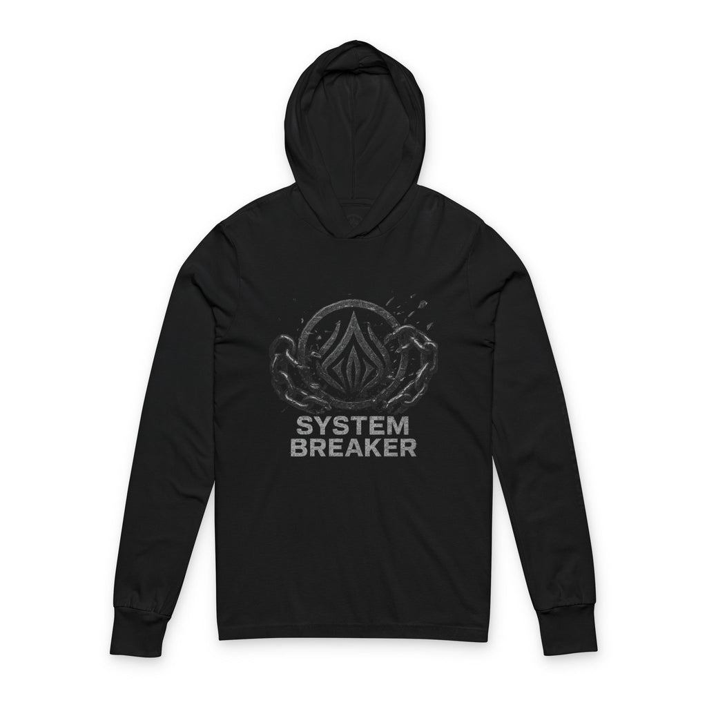 System Breaker Unisex Hooded Long Sleeve Tee, Casual Athleisure, Gift for Gamers, Perfect for Outdoor Adventures, Everyday Wear