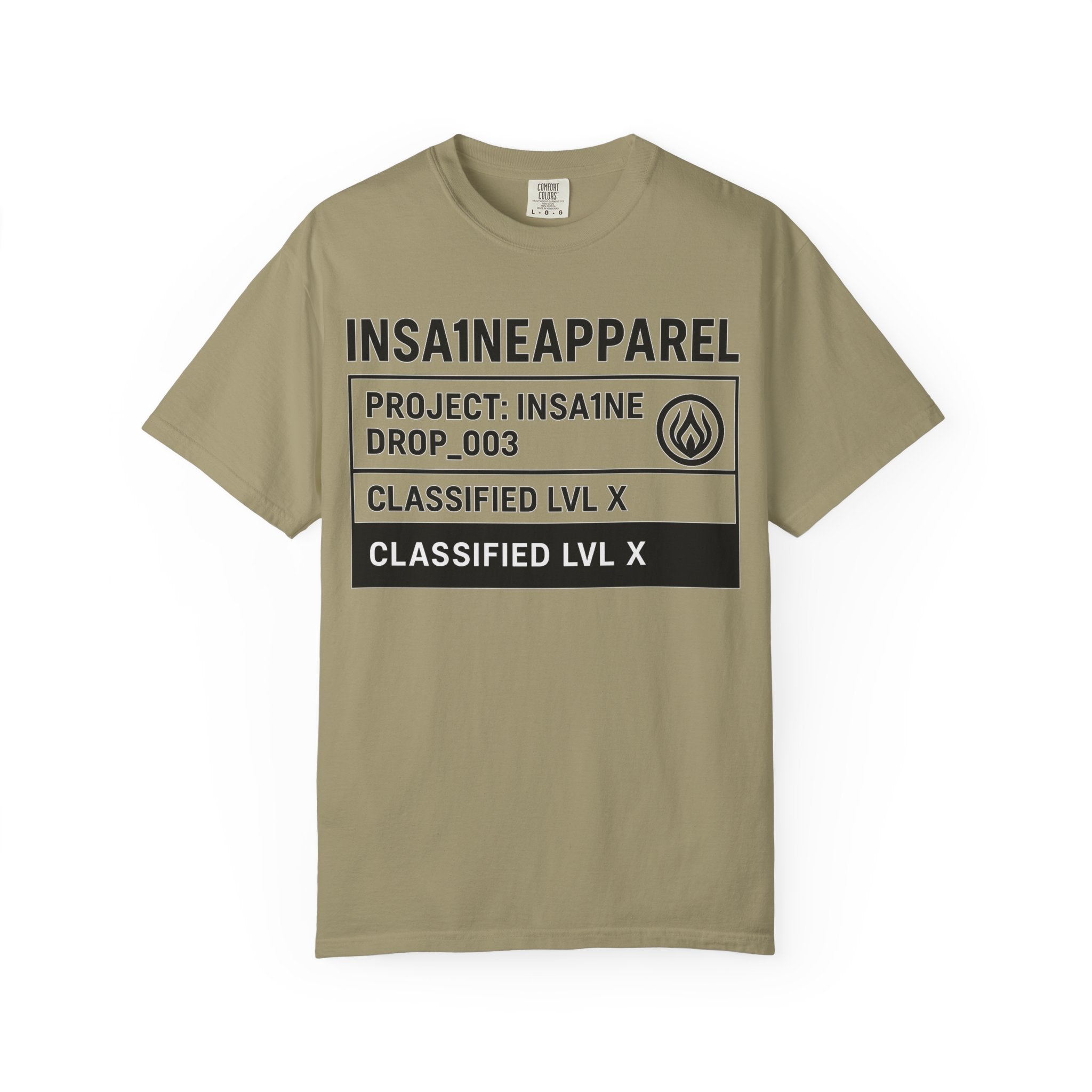 INSA1NE Unisex Garment-Dyed T-shirt | Casual Streetwear Tee, Graphic Tee, Modern Fashion, Creative Gift, Everyday Wear
