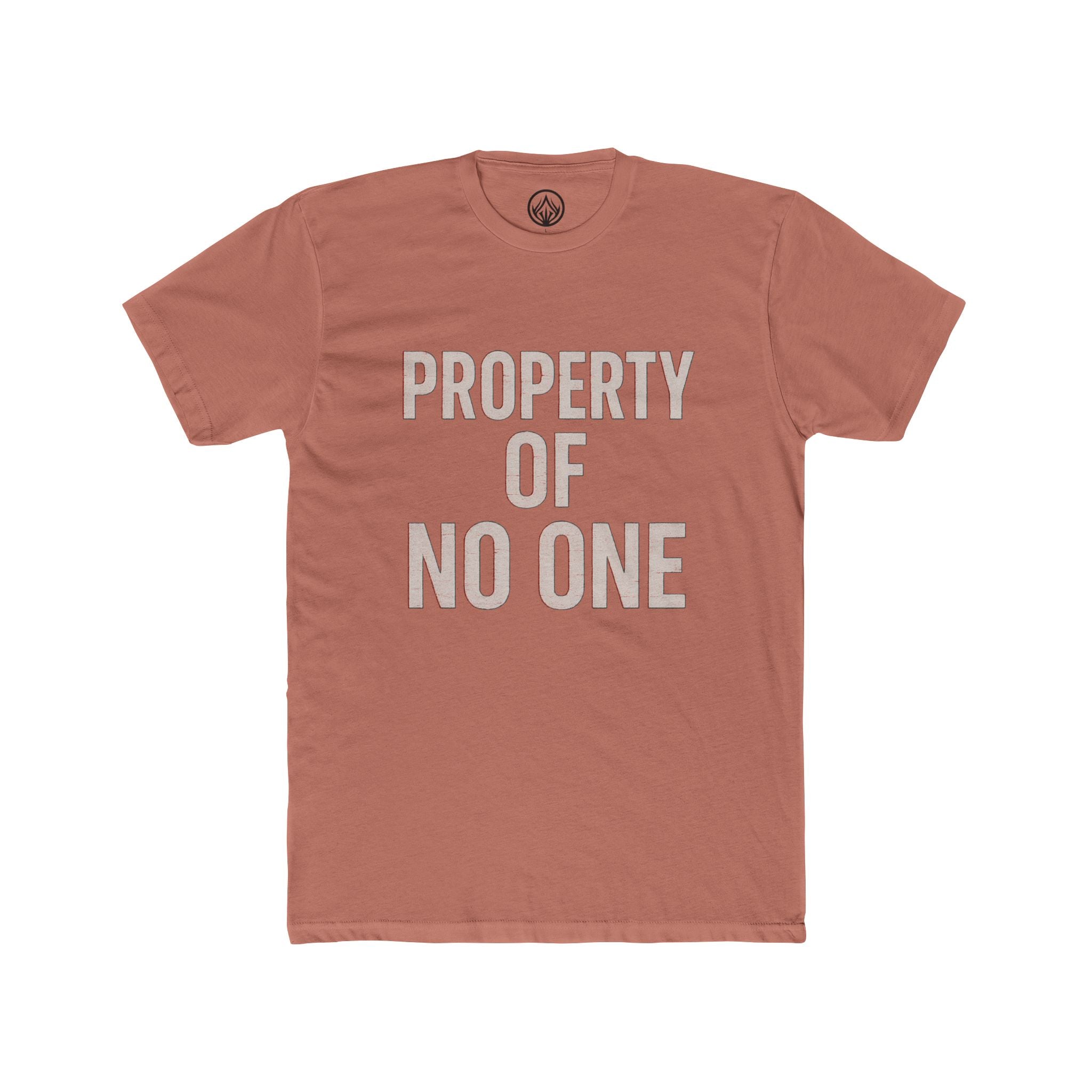 Unisex Cotton Crew Tee - Property of No One, Casual Wear, Graphic Tee, Everyday T-Shirt, Unique Gift, Unisex Fashion