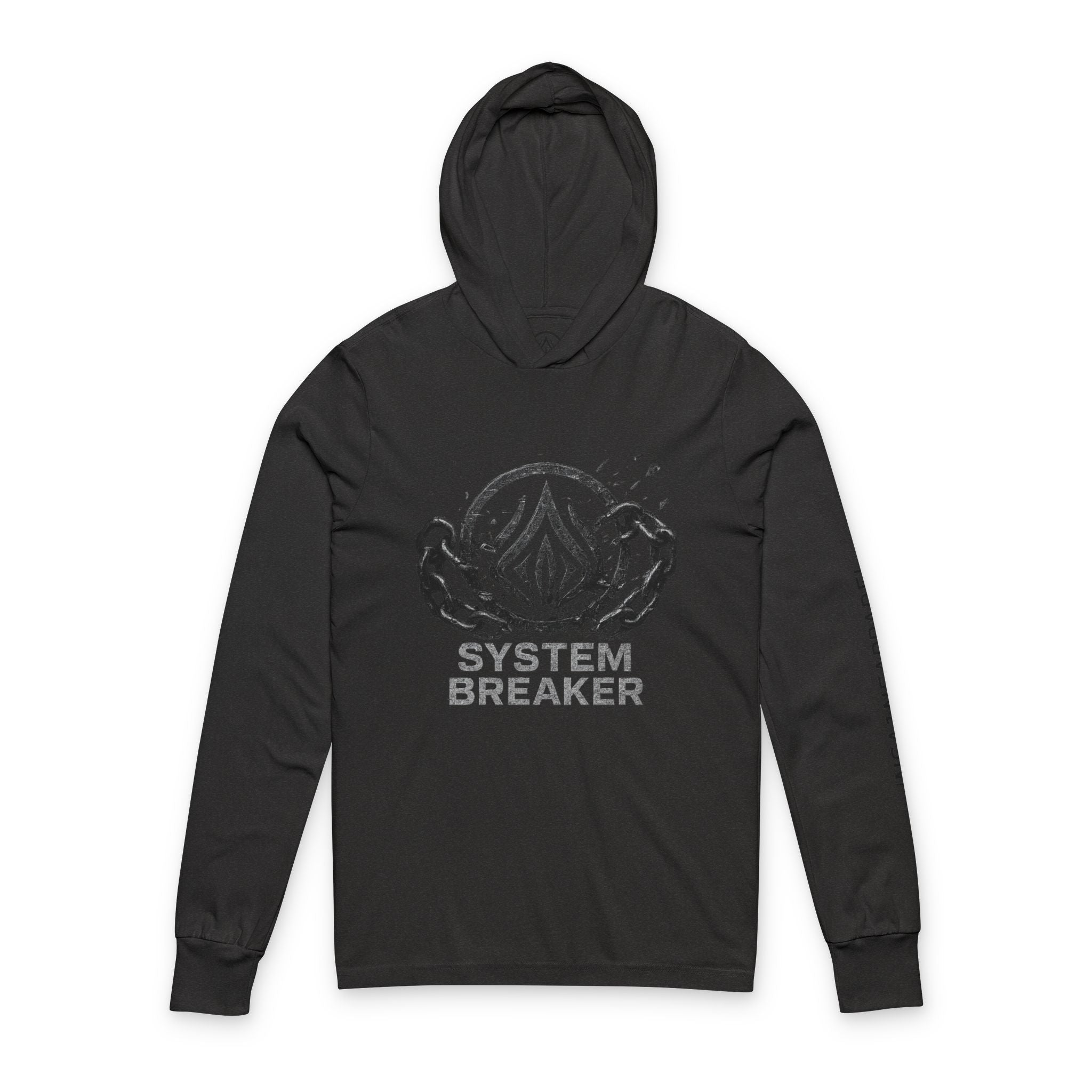 System Breaker Unisex Hooded Long Sleeve Tee, Casual Athleisure, Gift for Gamers, Perfect for Outdoor Adventures, Everyday Wear